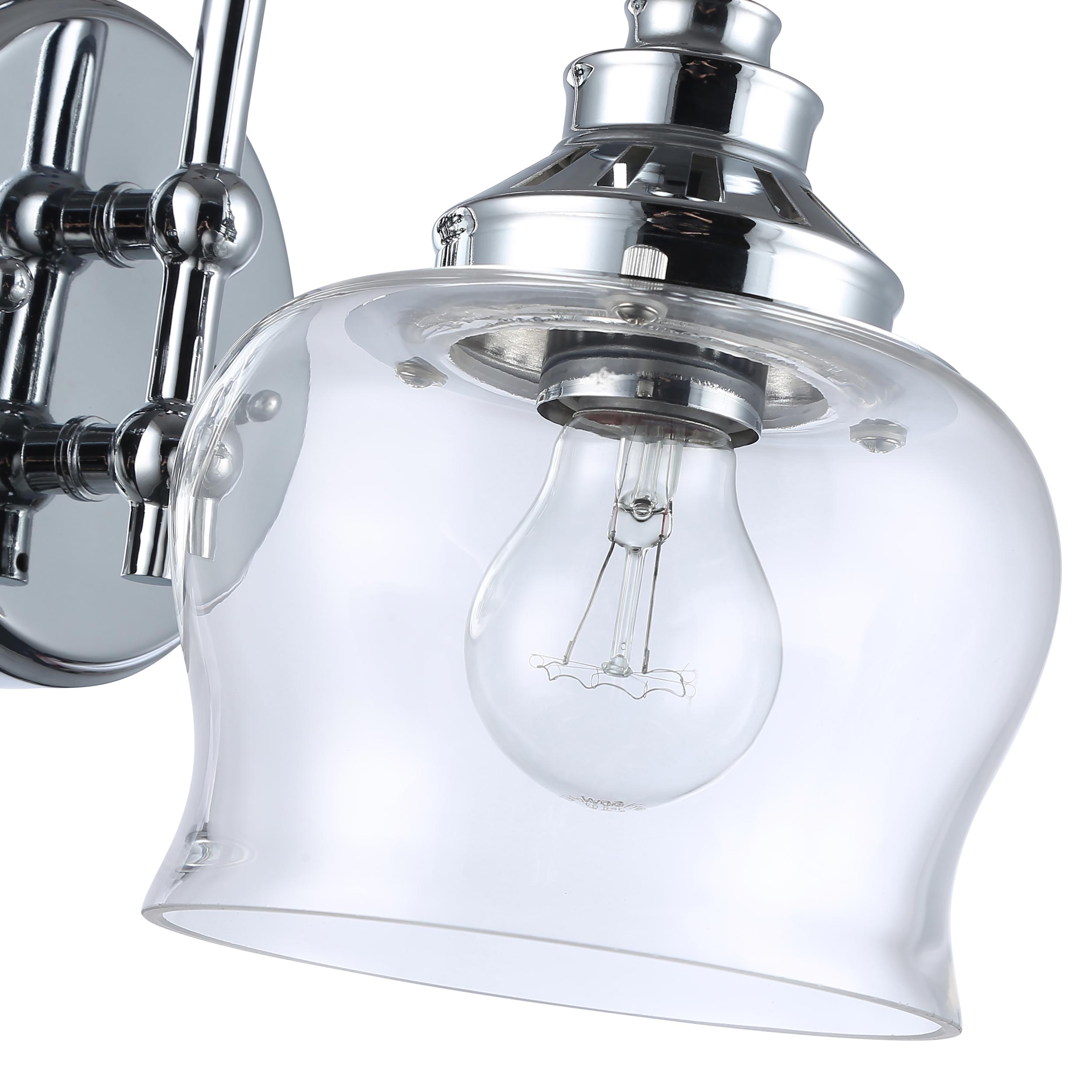 Wry Lighting Daphne 1-light Wall Sconce in Chrome - Default Title - Golden Lighting