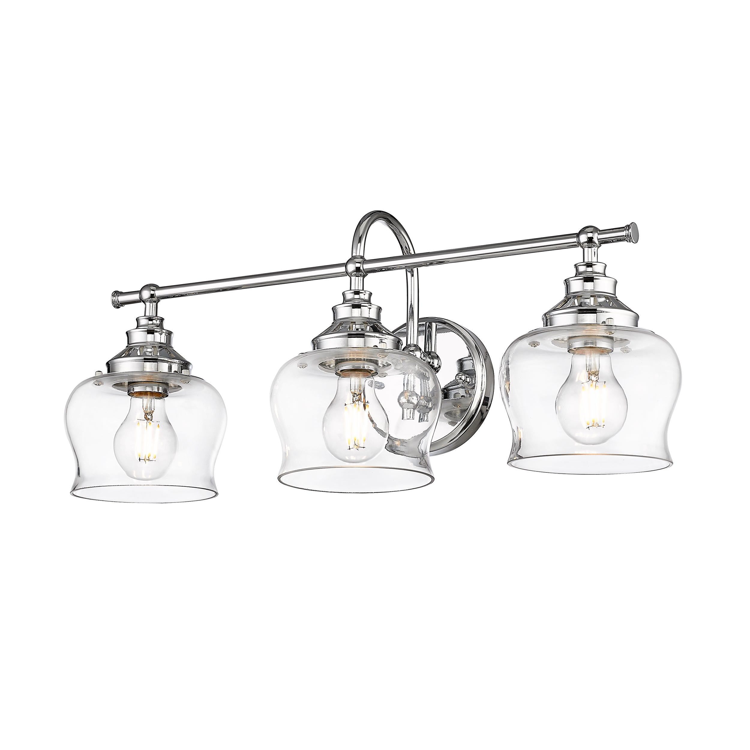 Wry Lighting Daphne 3-light Vanity in Chrome - - Golden Lighting