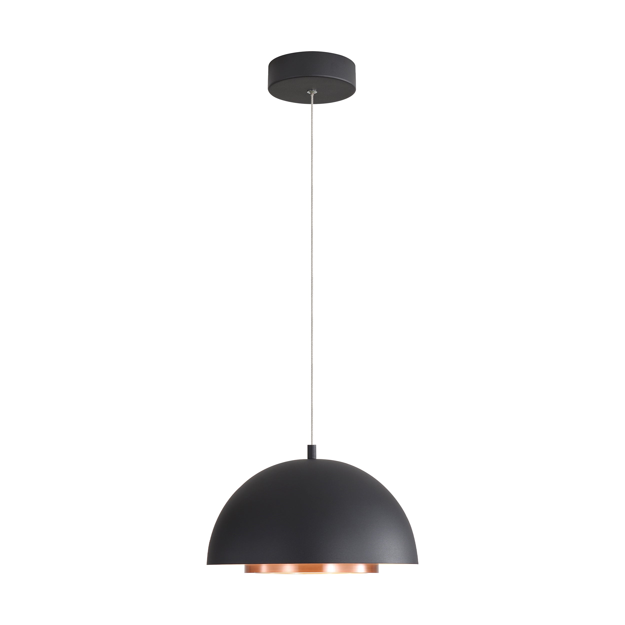 Solsken Integrated LED 12in Pendant in Sand Black
