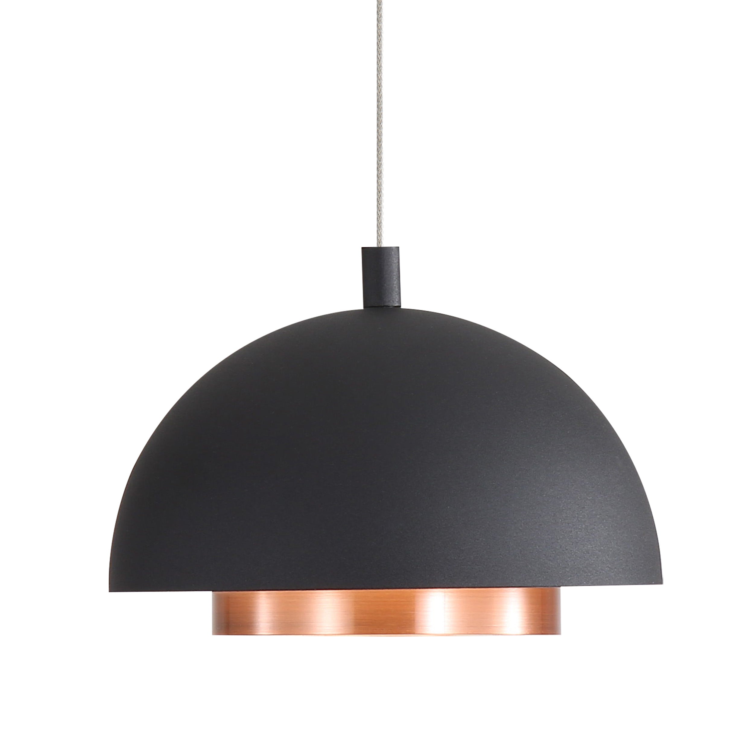 Solsken Integrated LED 7in Pendant in Sand Black