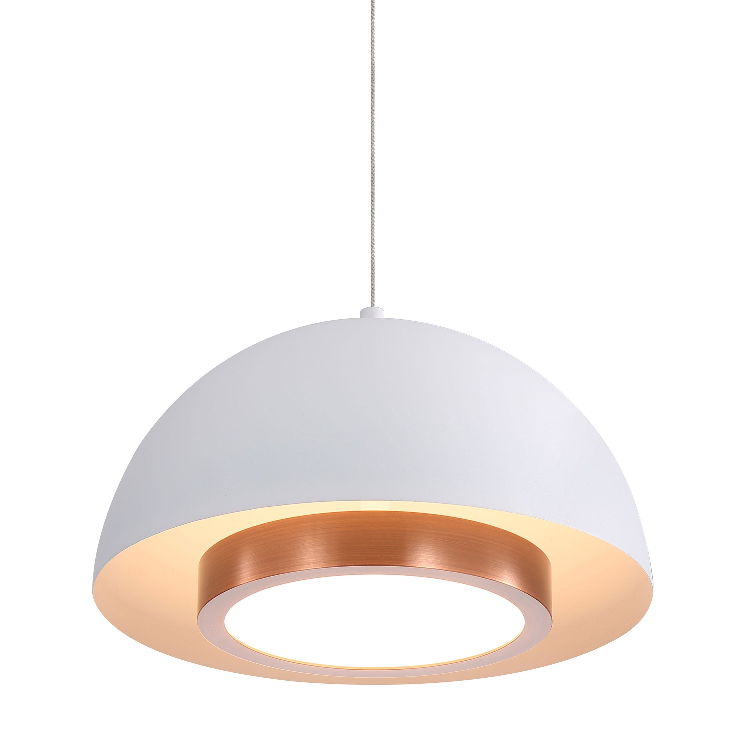 Solsken Integrated LED 7in Pendant in Sand White