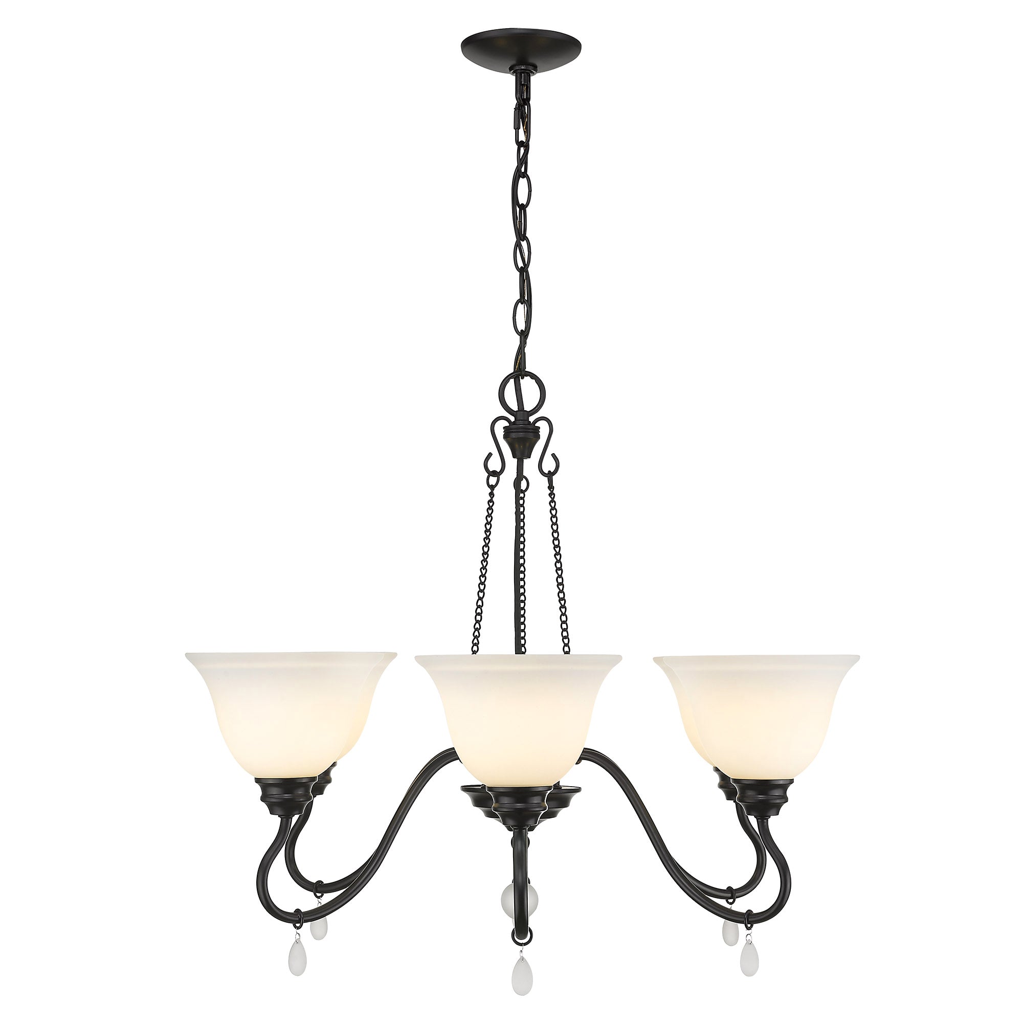Donya 6-light Chandelier in Matte Black