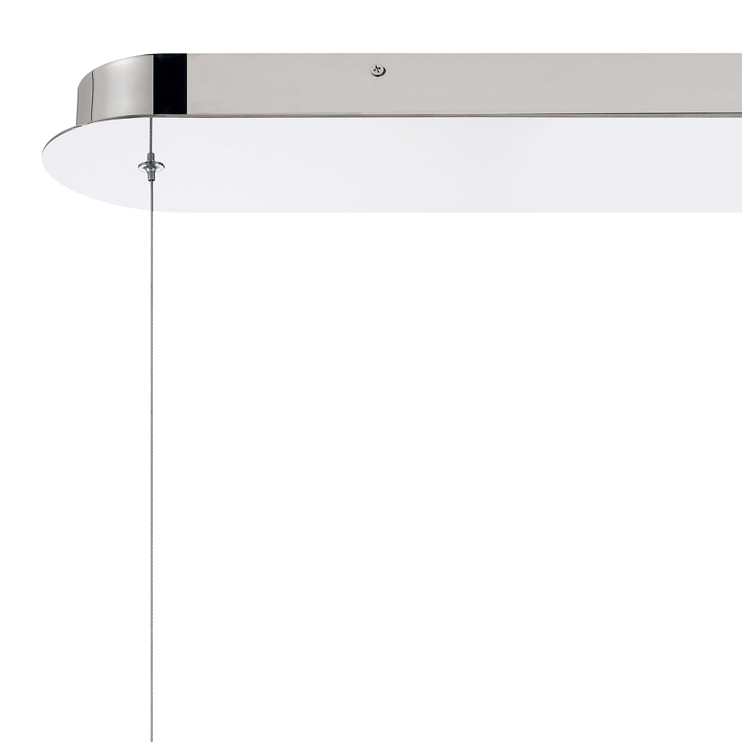 Golden Lighting Crystallo Integrated LED Island Light in Polished Nickel - - Golden Lighting