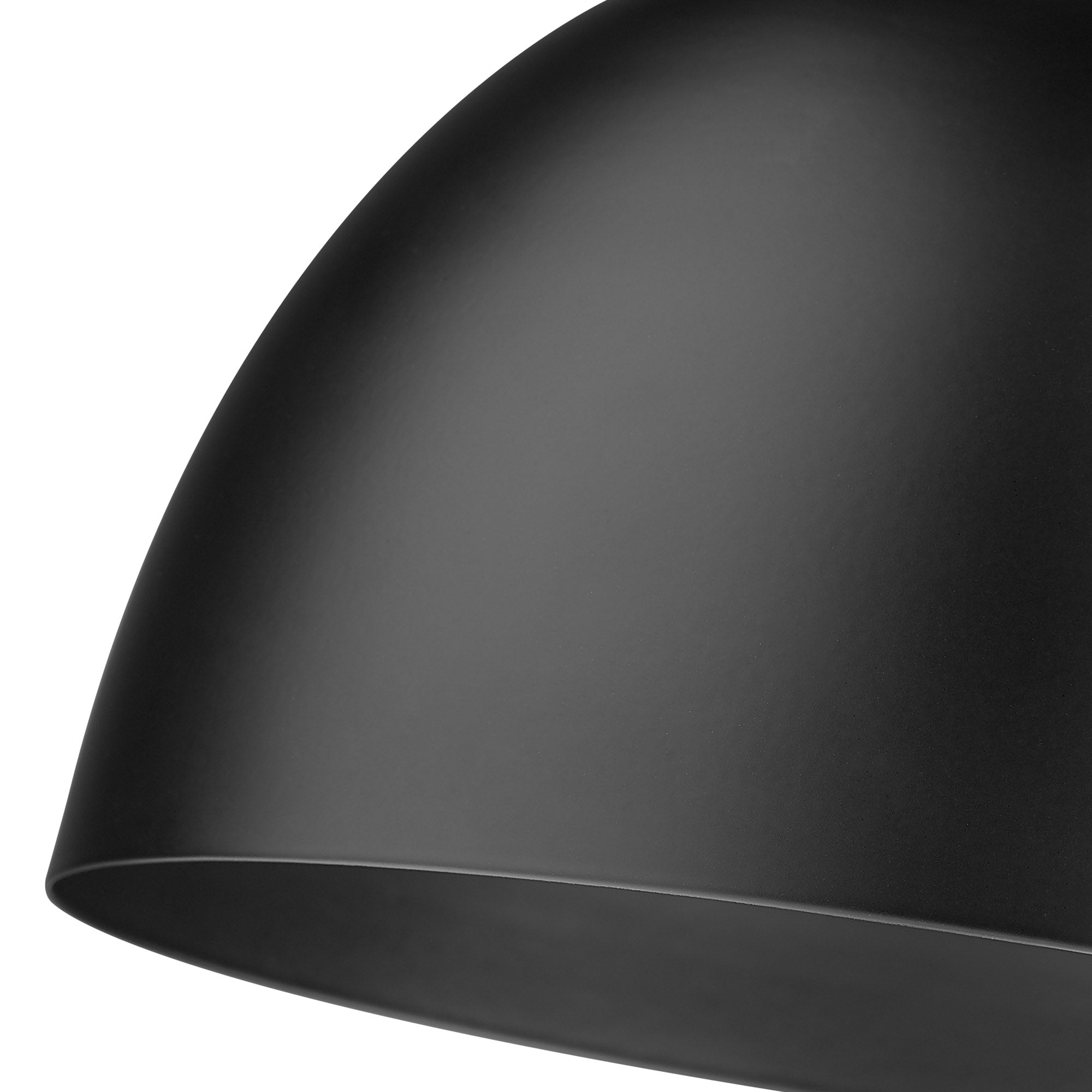 Hawthorn 1-light Swing Arm Wall Lamp in Aged Brass and Matte Black shade, shade and glass close-up - Golden Lighting