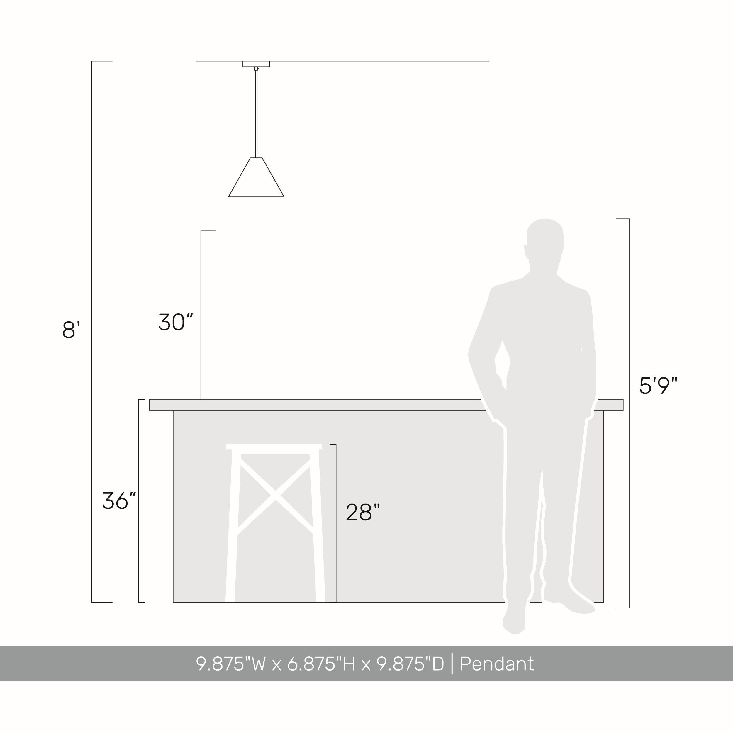 Golden Lighting Conique 1-light 10in Pendant in Light Walnut - - Golden Lighting