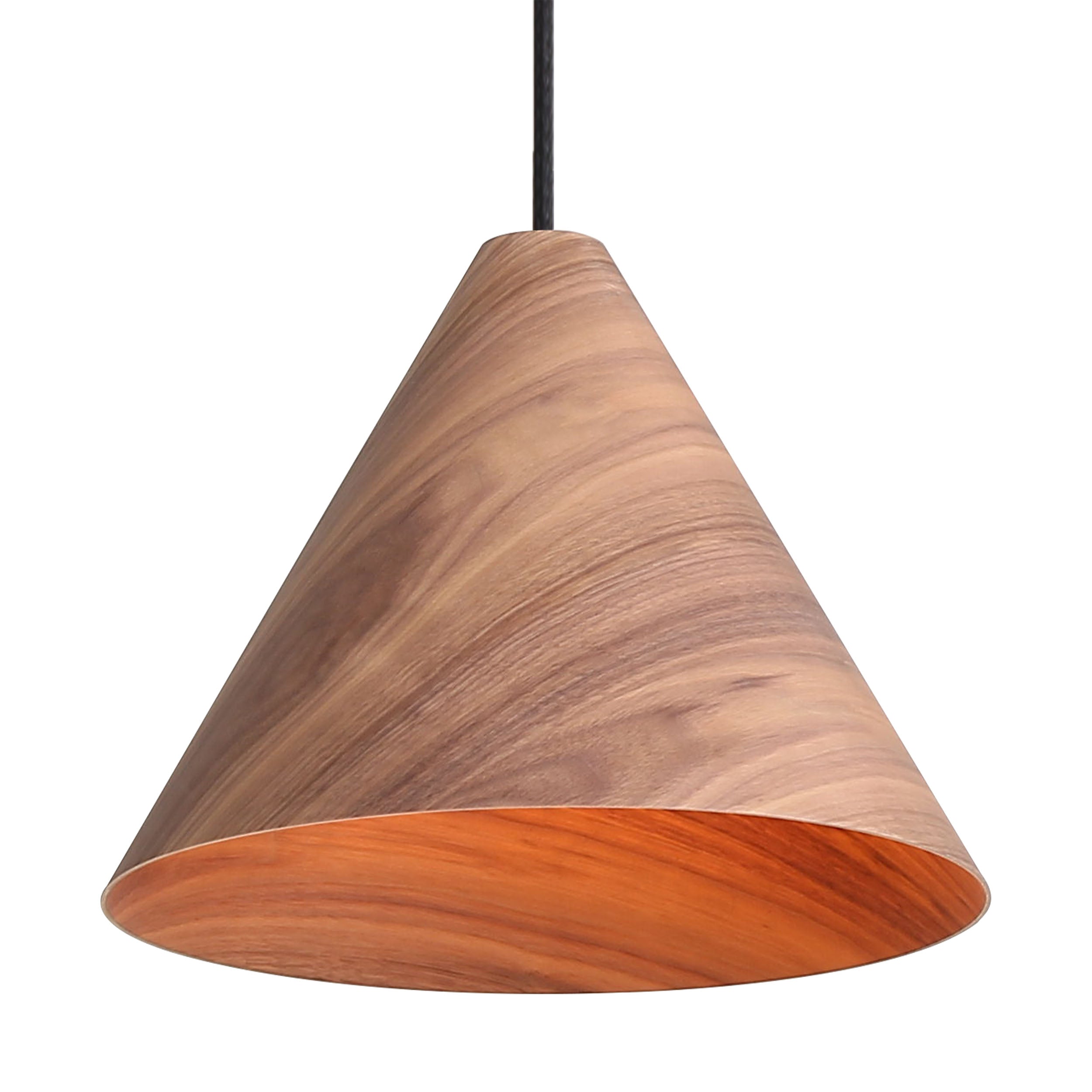 Golden Lighting Conique 1-light 13in Pendant in Dark Walnut - Default Title - Golden Lighting
