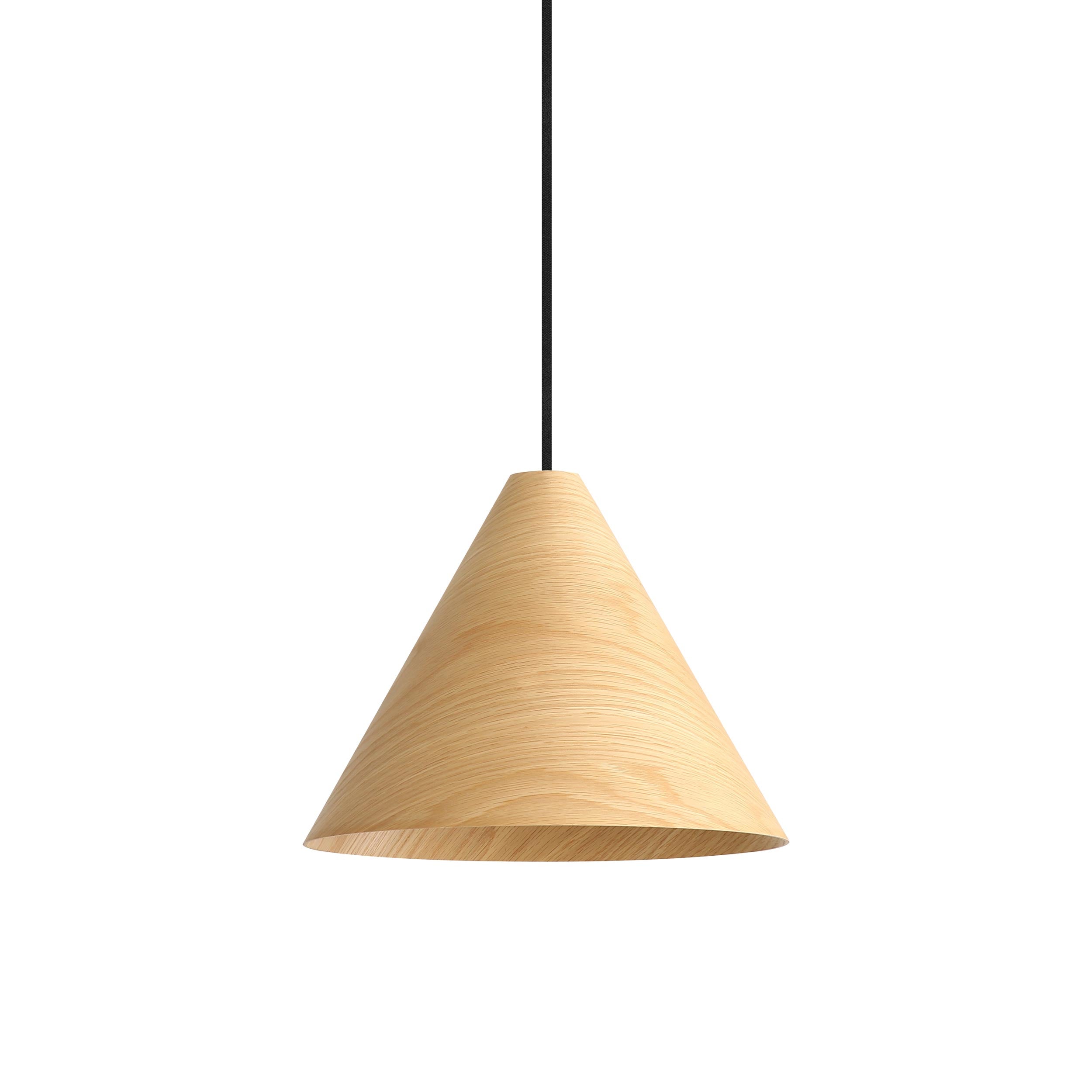 Conique 1-Light Pendant in Light Walnut - - Golden Lighting