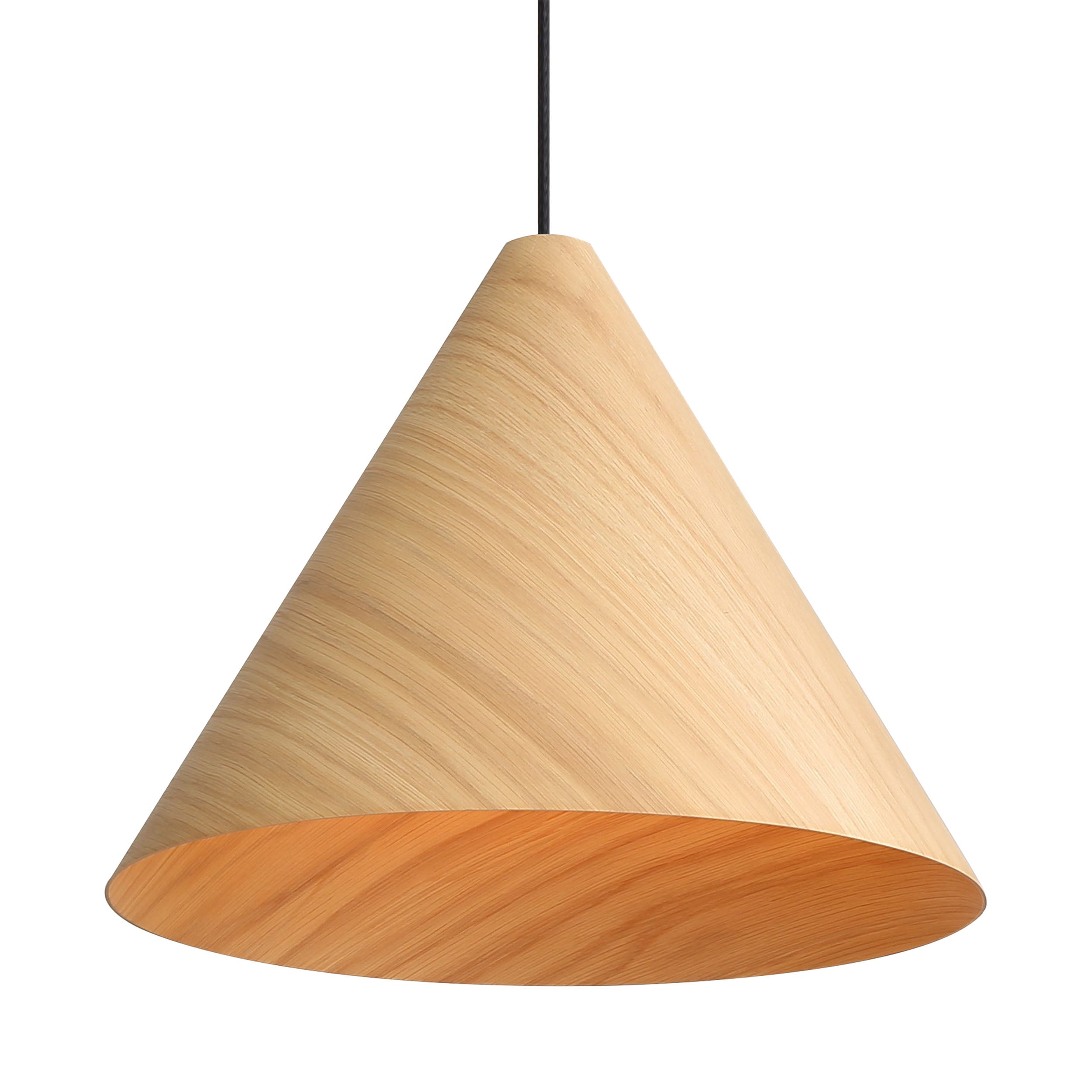 Golden Lighting Conique 2-light Pendant in Light Walnut