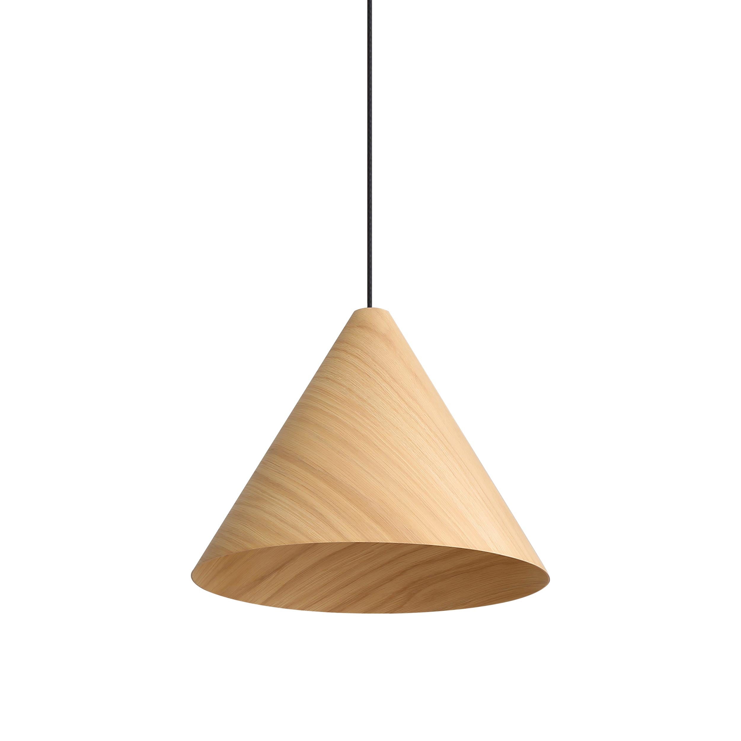 Golden Lighting Conique 2-light Pendant in Light Walnut