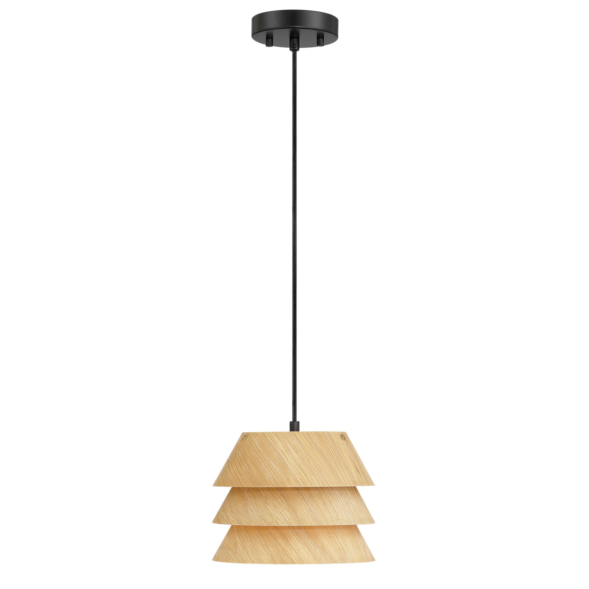 Golden Lighting Aalto 1-light Pendant in Light Walnut - - Golden Lighting