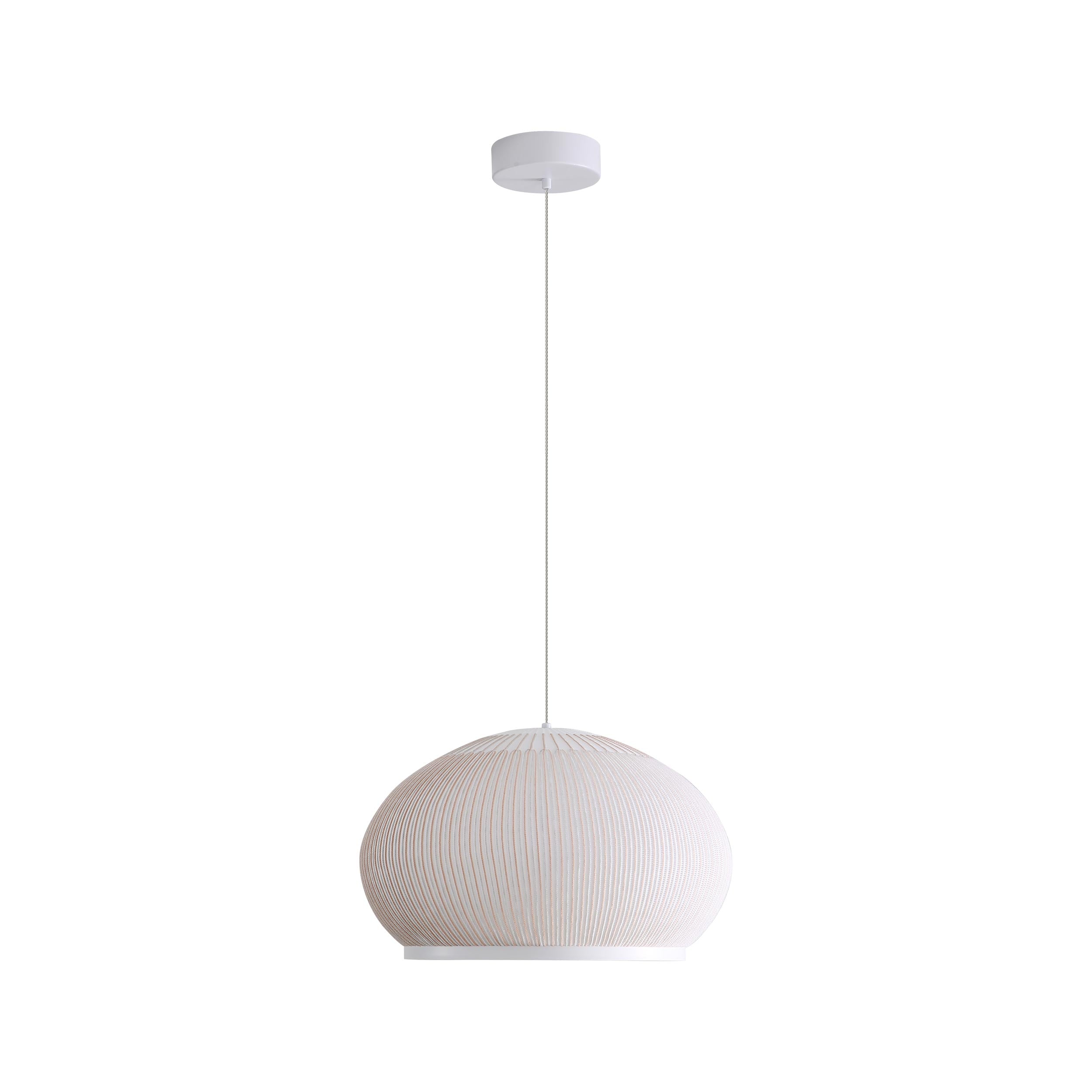 Golden Lighting Tela Integrated LED 11in Pendant in Sand Yellow - - Golden Lighting
