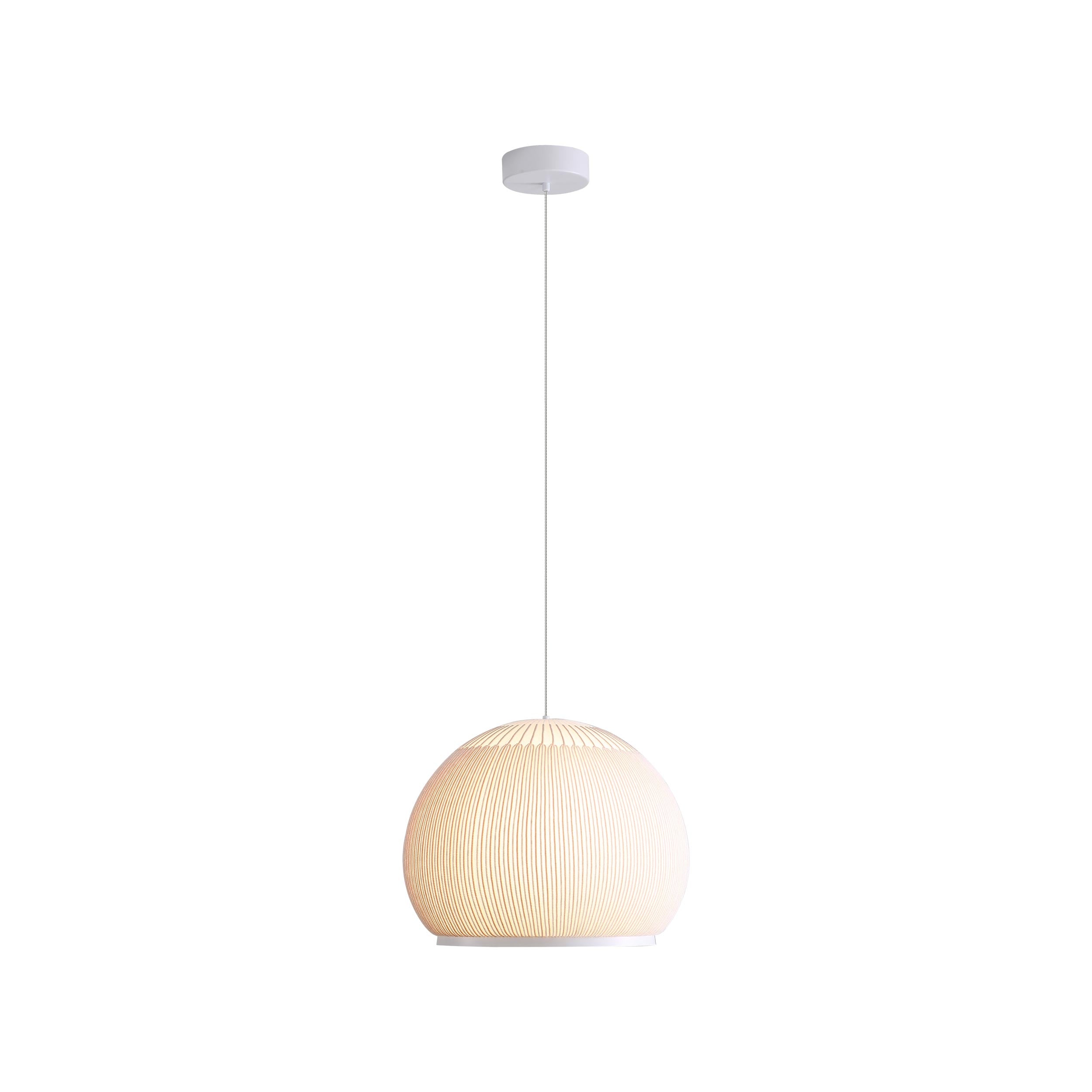 Tela 14" LED Pendant in Sand Yellow - - Golden Lighting