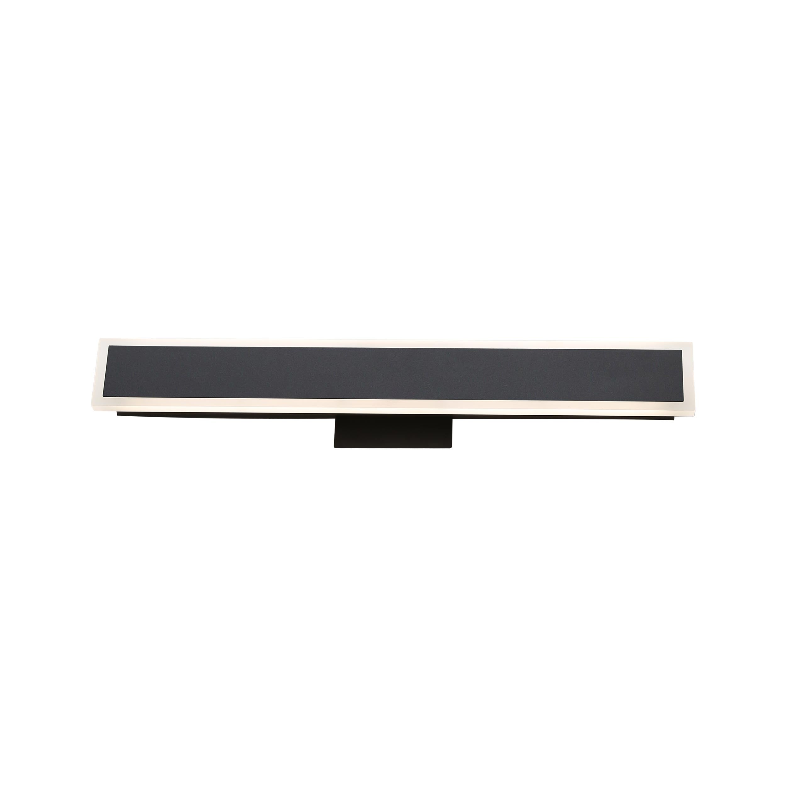 Golden Lighting Obsidian Integrated LED 24in Outdoor Wall in Sand Black - - Golden Lighting