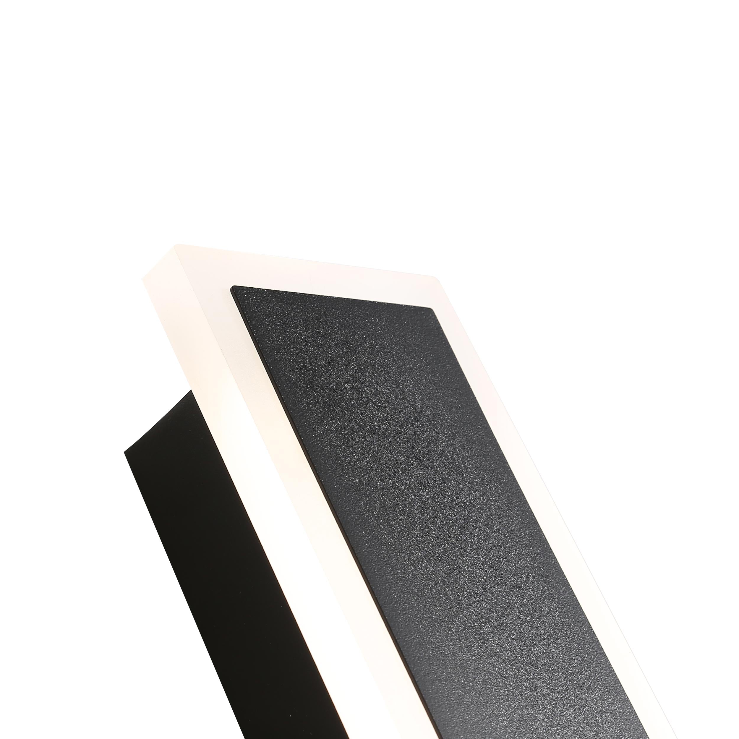 Golden Lighting Obsidian Integrated LED 24in Outdoor Wall in Sand Black - - Golden Lighting