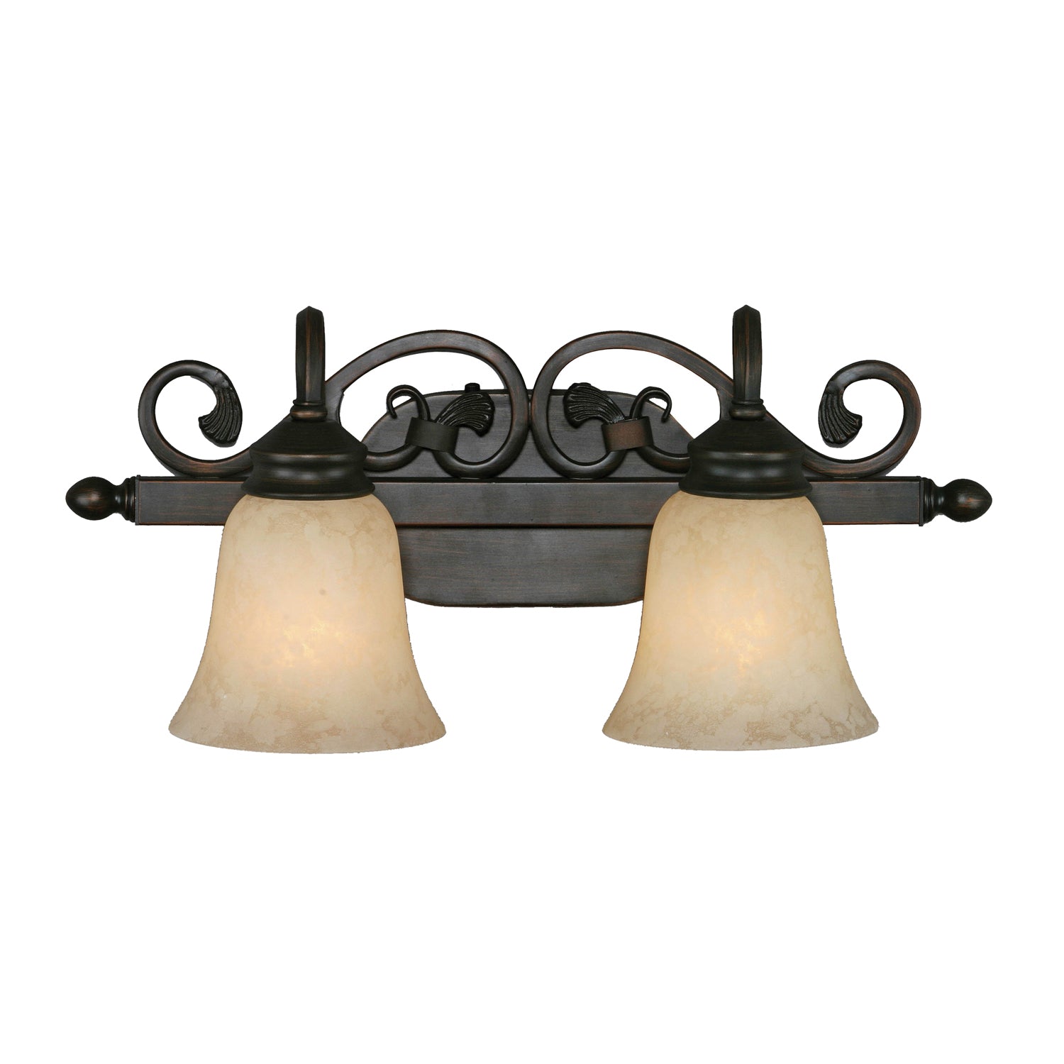 Belle Meade 2-light Vanity in Rubbed Bronze