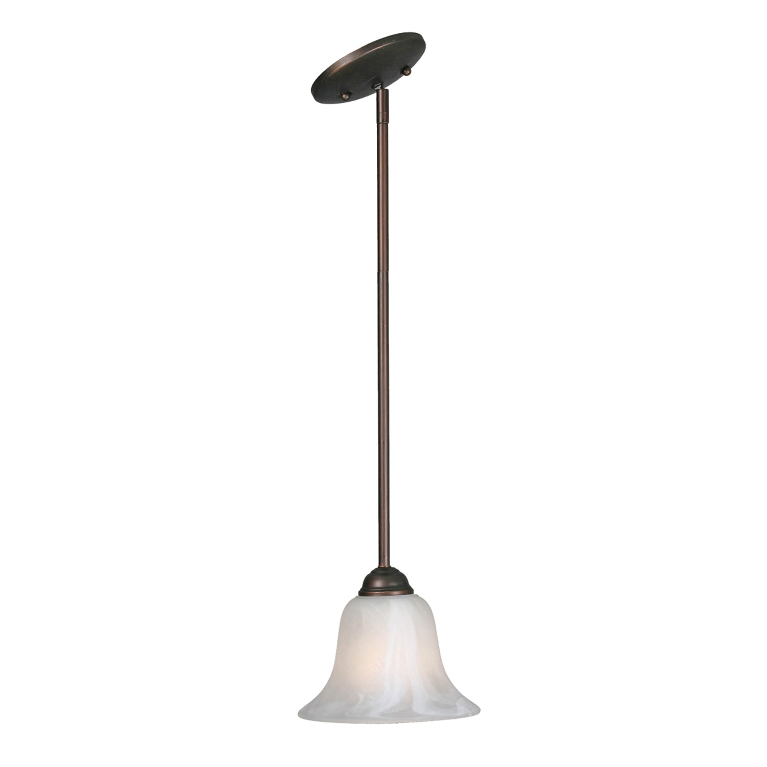 Chime 1-light Pendant in Rubbed Bronze