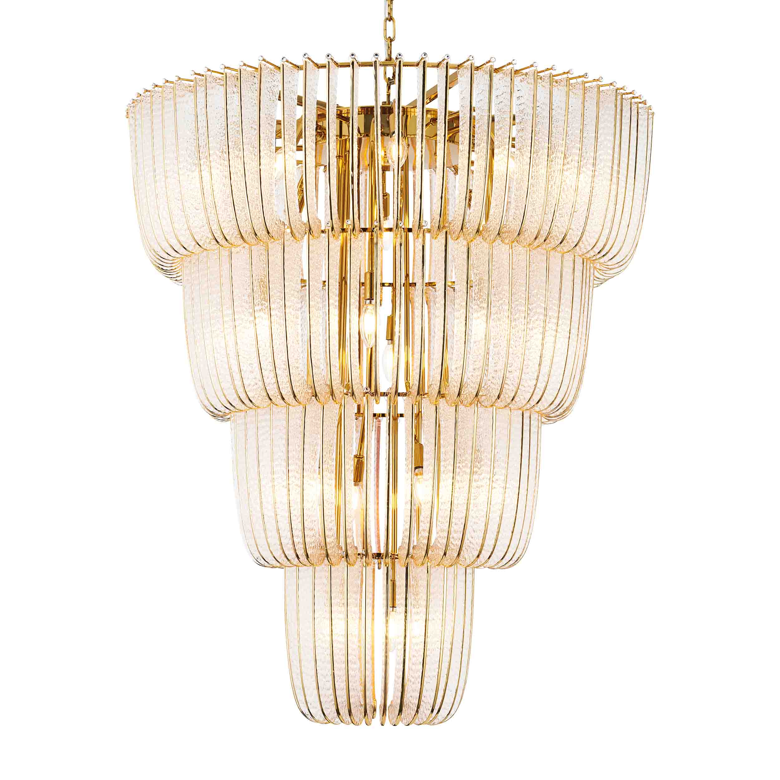 Ziva by Golden Lighting Shahi 29-light Chandelier in Titanium Gold - Default Title - Golden Lighting