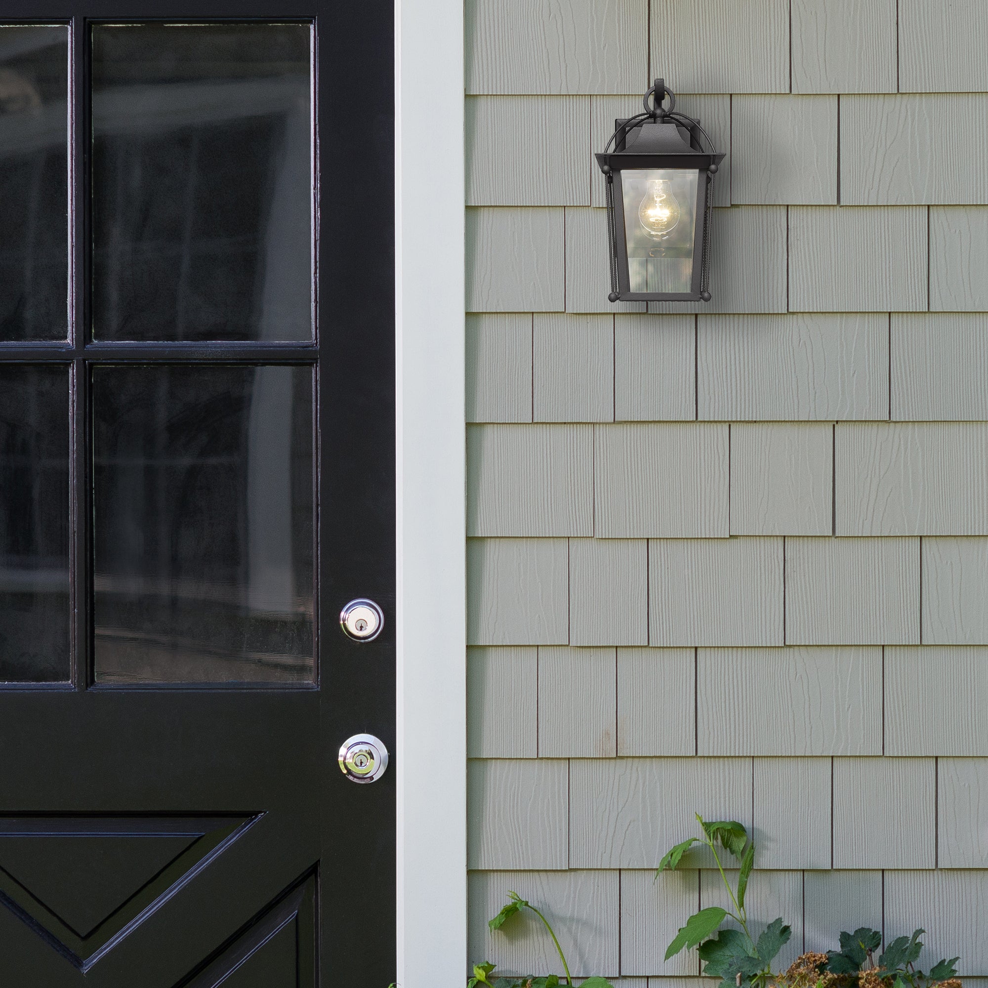 Brigham 1-light Outdoor Wall in Natural Black
