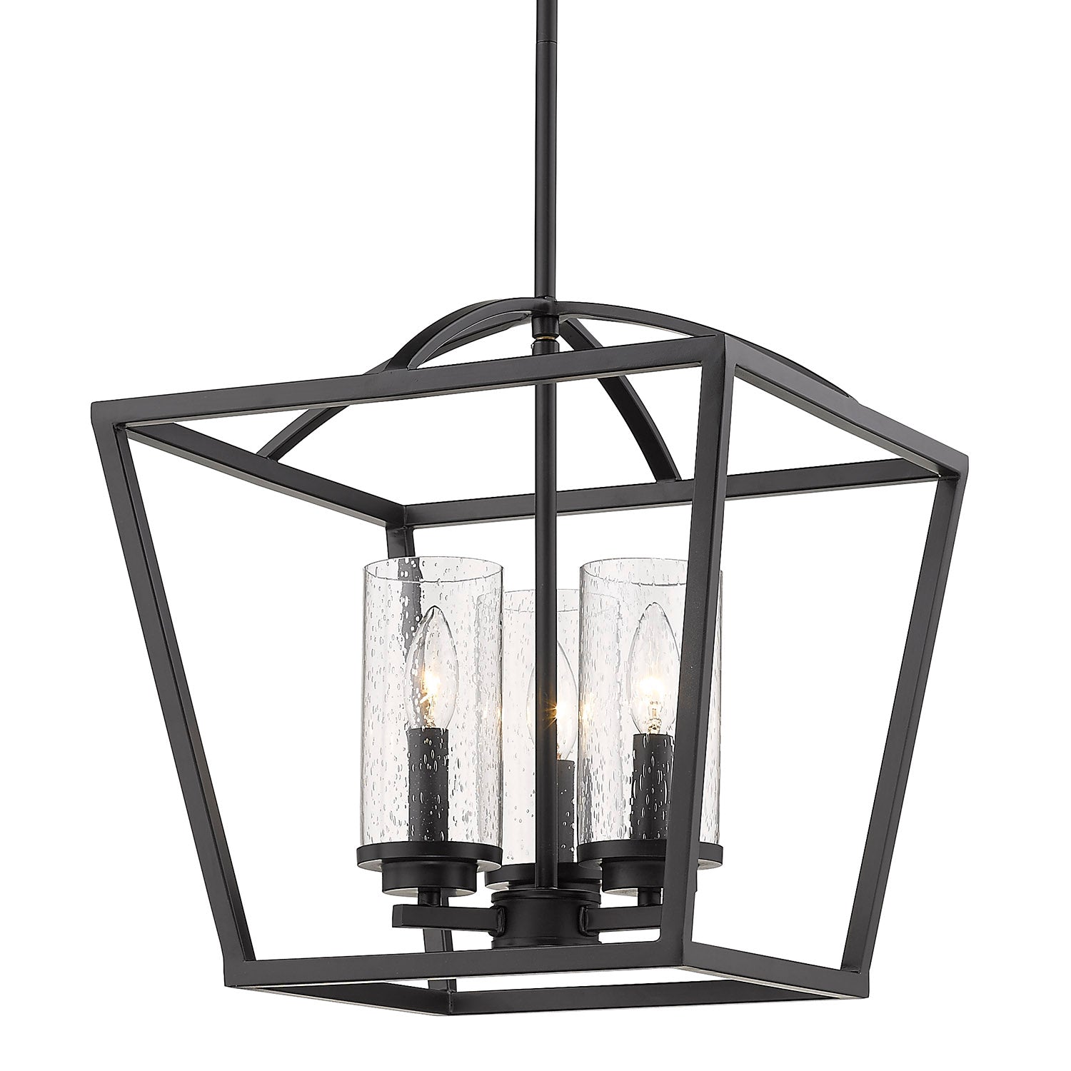 Golden Lighting Mercer 3-light Pendant in Matte Black