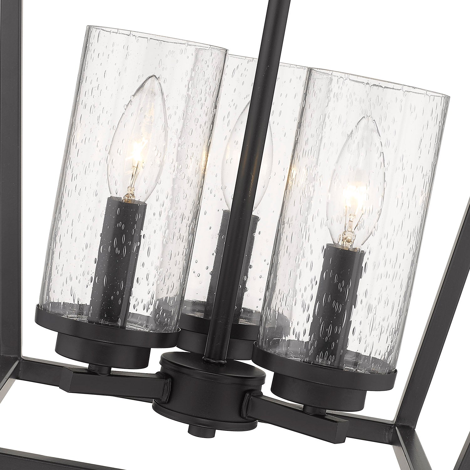 Golden Lighting Mercer 3-light Pendant in Matte Black - - Golden Lighting