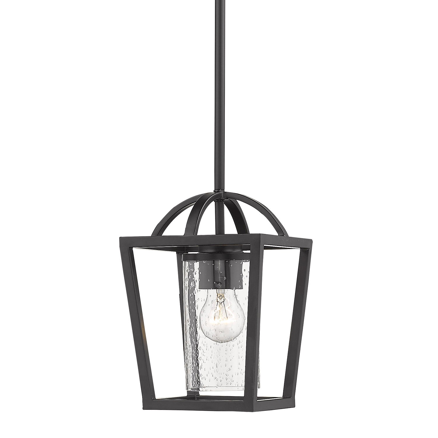 Golden Lighting Mercer 1-light Pendant in Matte Black