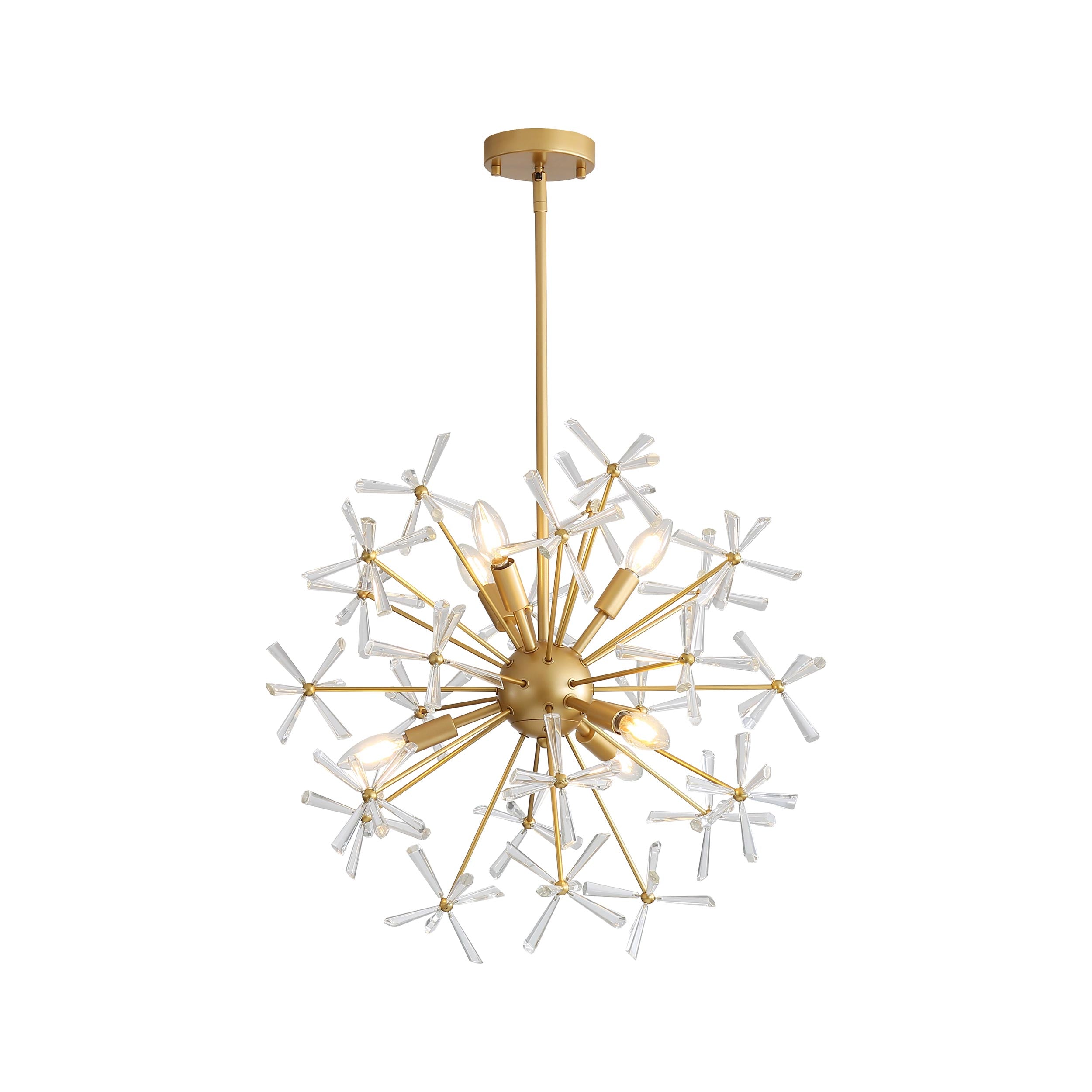 Dandelion 6-light Pendant in Matte Gold