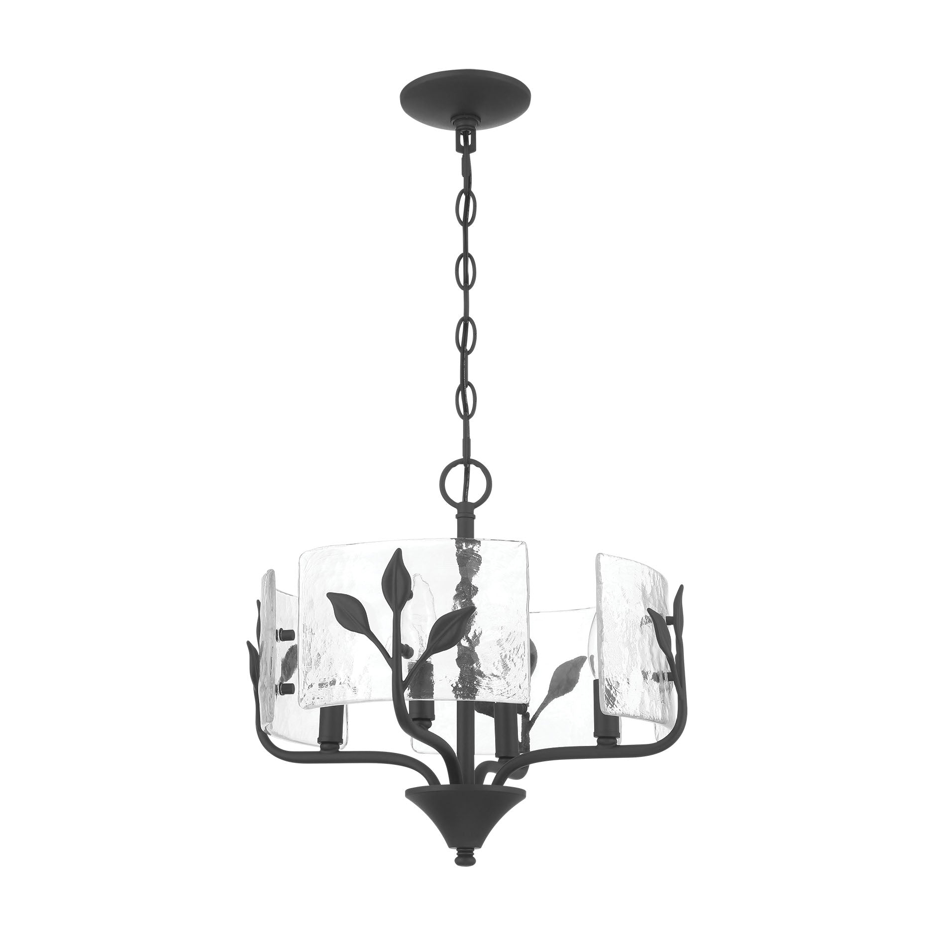Bloem 4-light Pendant in Natural Black