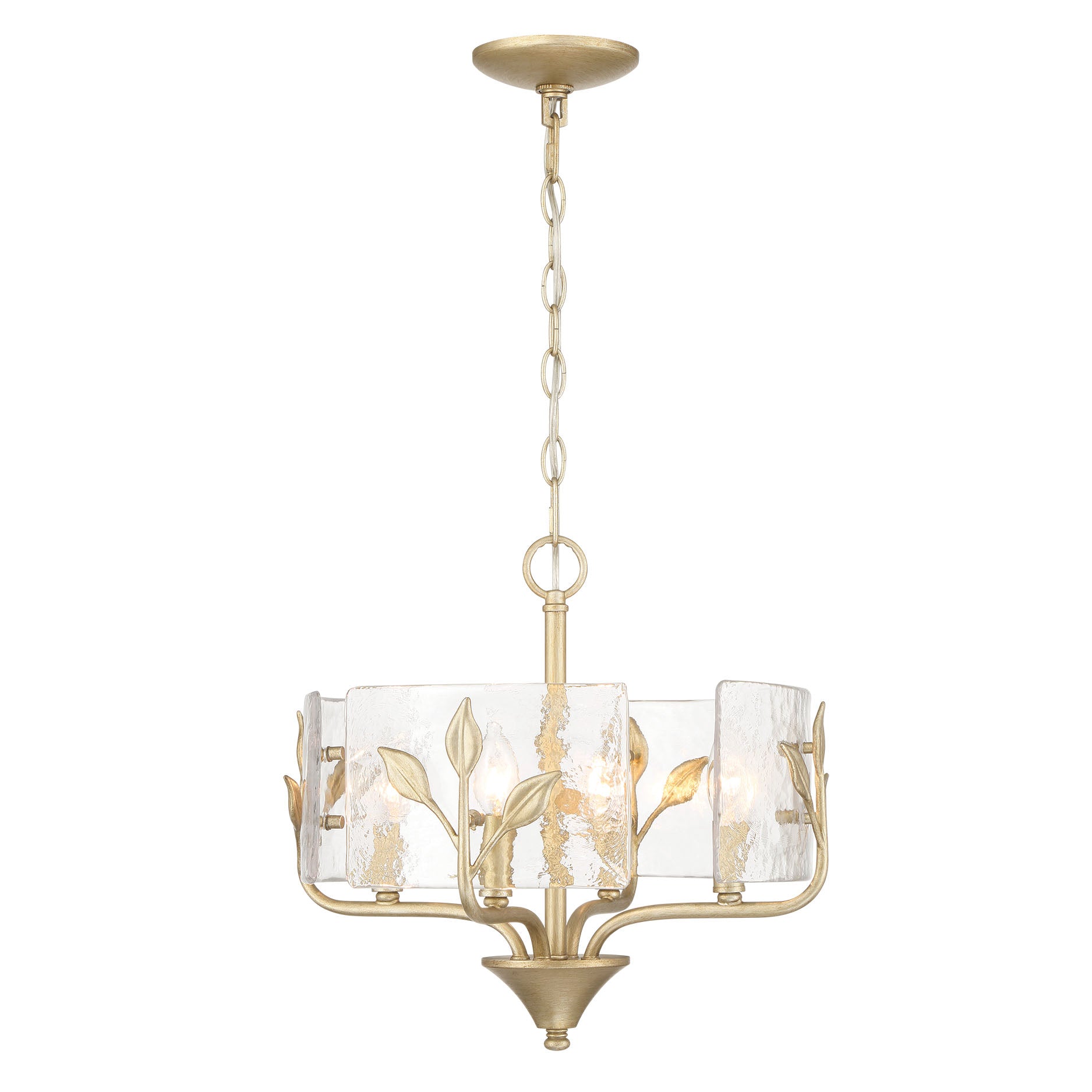 Bloem 4-light Pendant in White Gold
