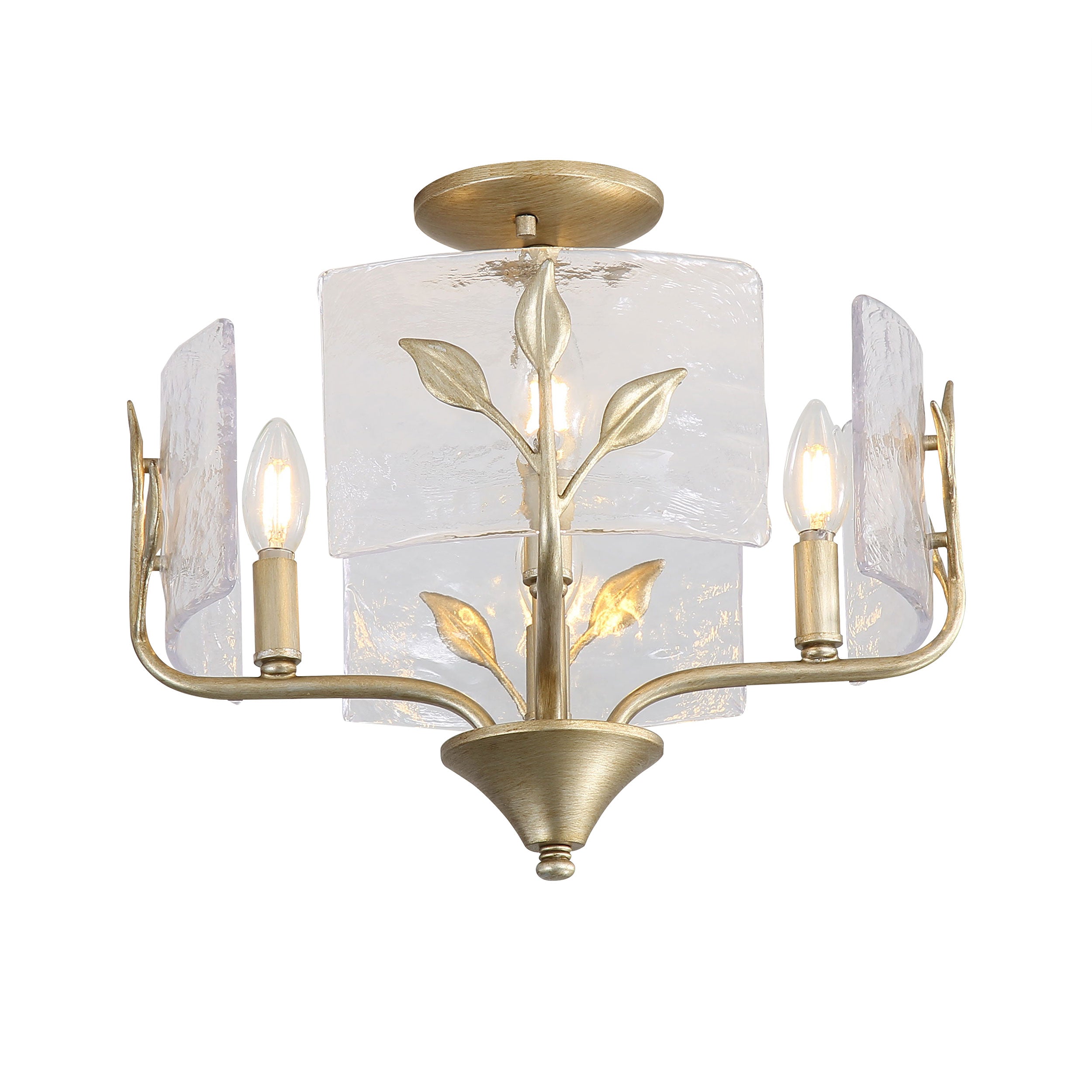 Bloem 4-light Semi-Flush Mount in White Gold