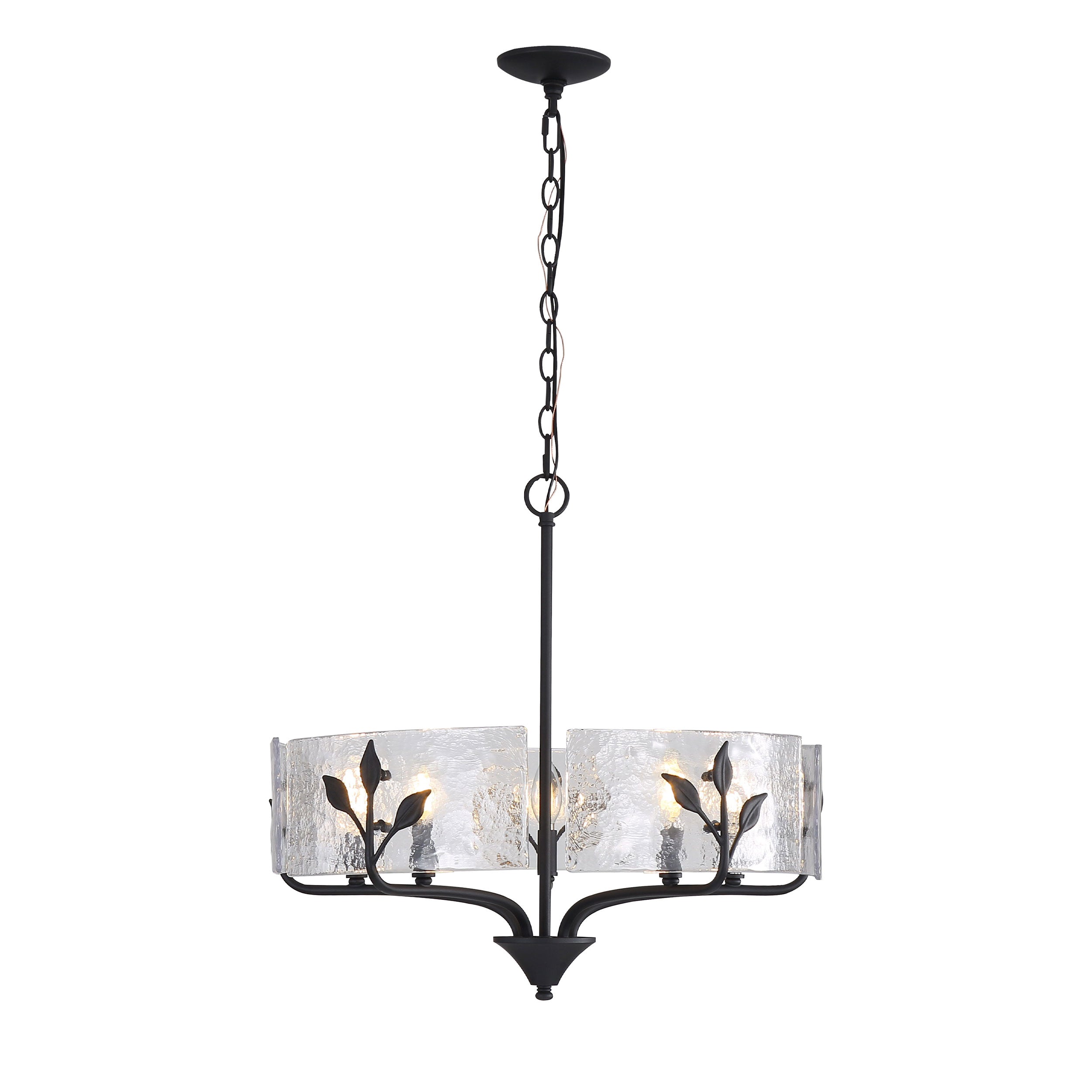 Bloem 5-light Pendant in Natural Black