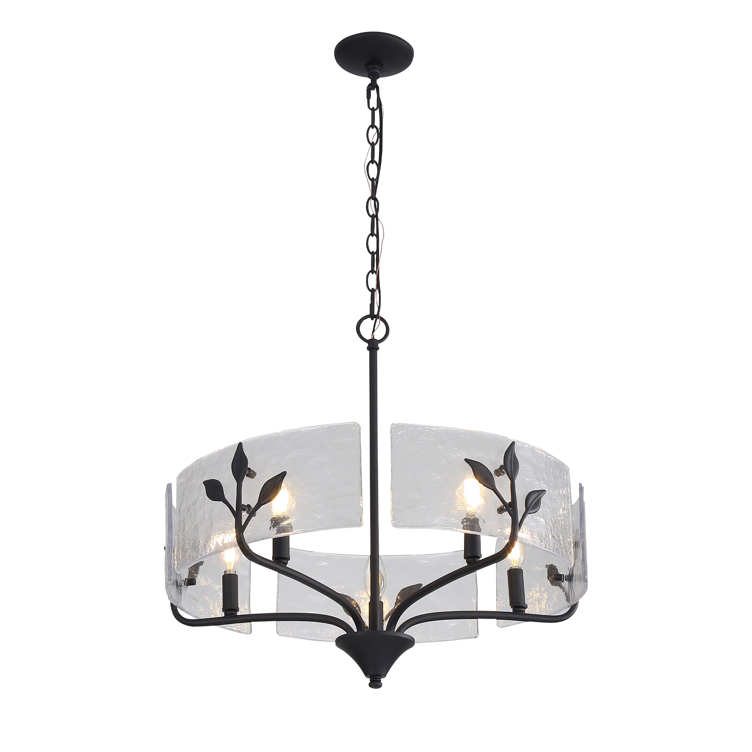 Bloem 5-light Pendant in Natural Black
