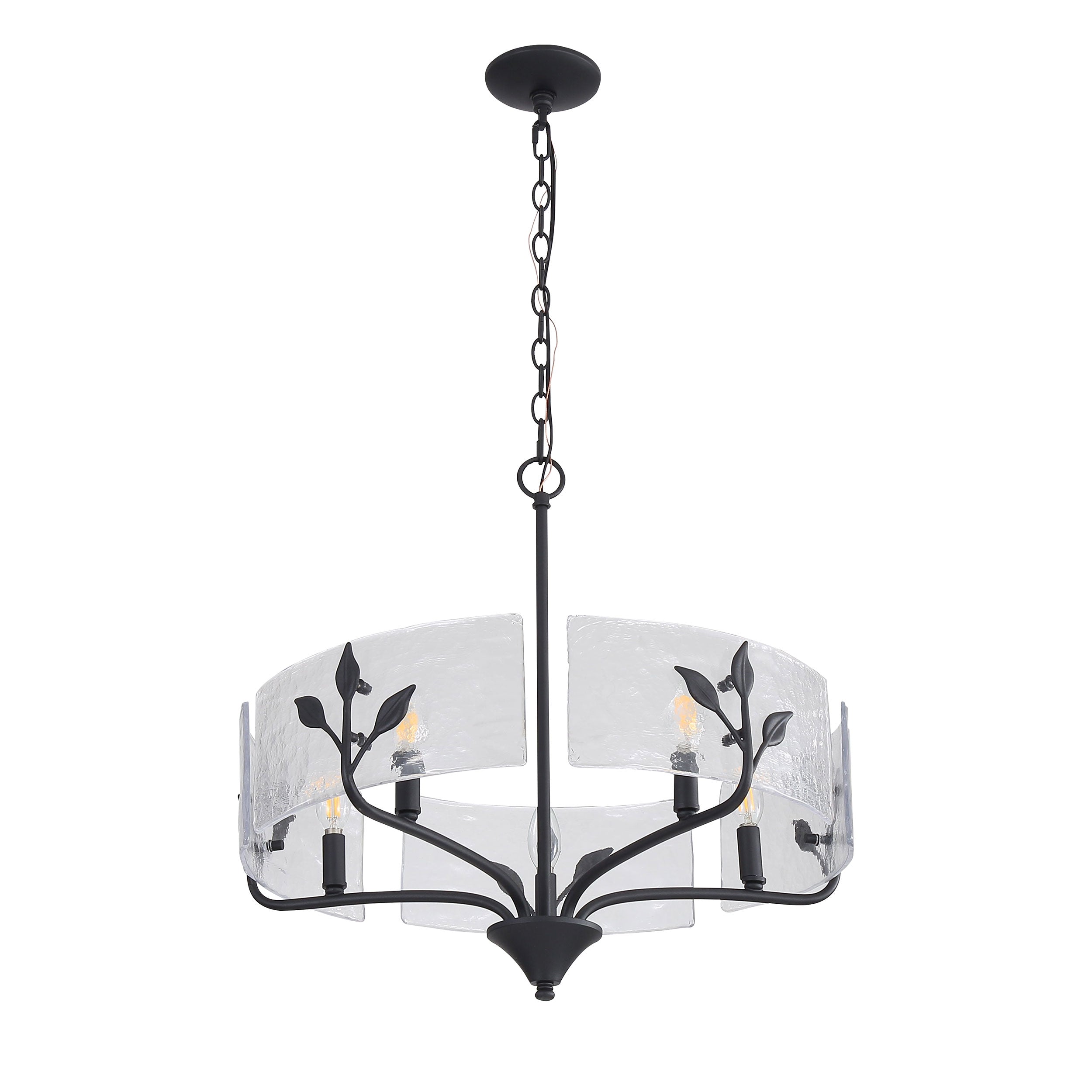 Bloem 5-light Pendant in Natural Black