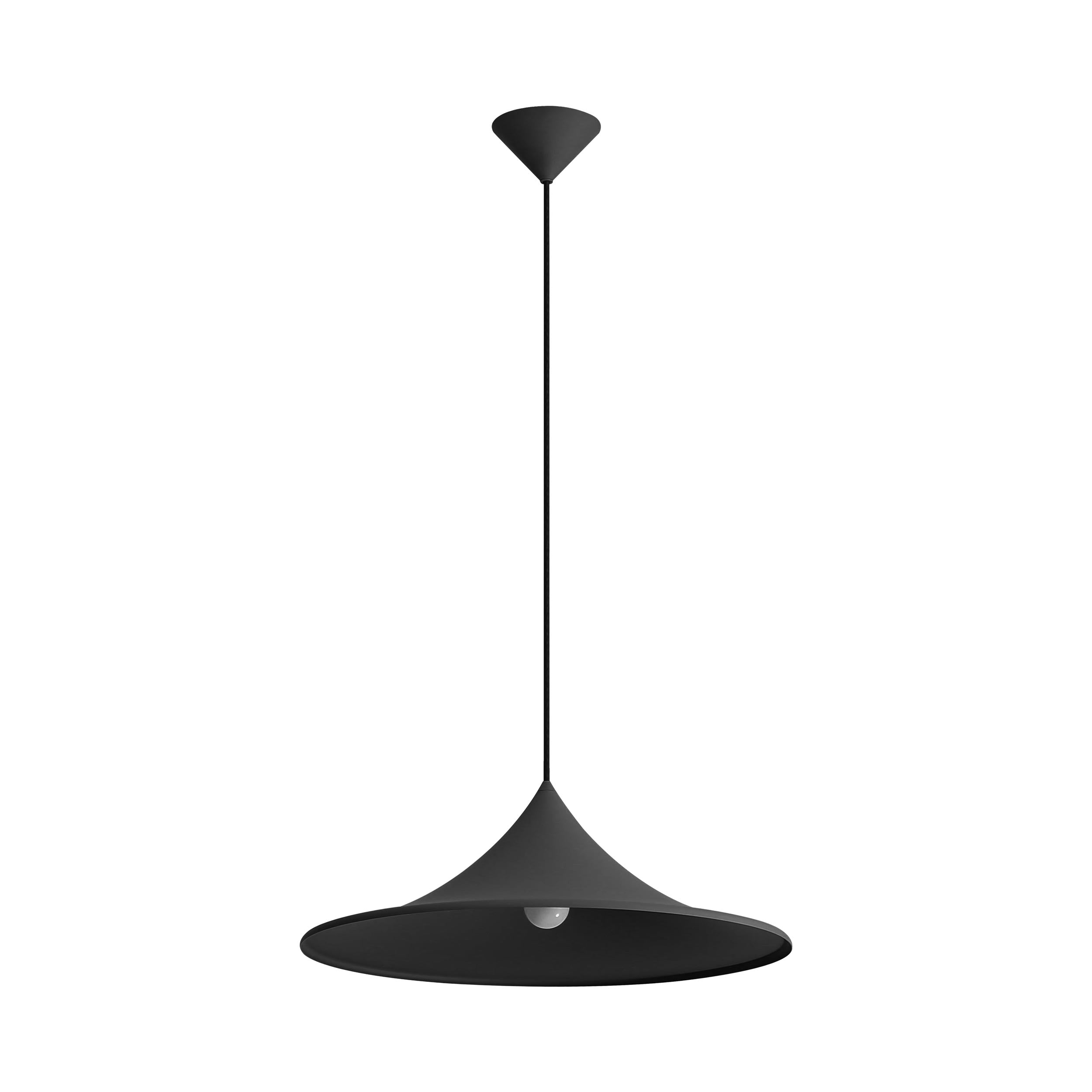Golden Lighting Vistara 1-light 20in Pendant in Sand Black - - Golden Lighting
