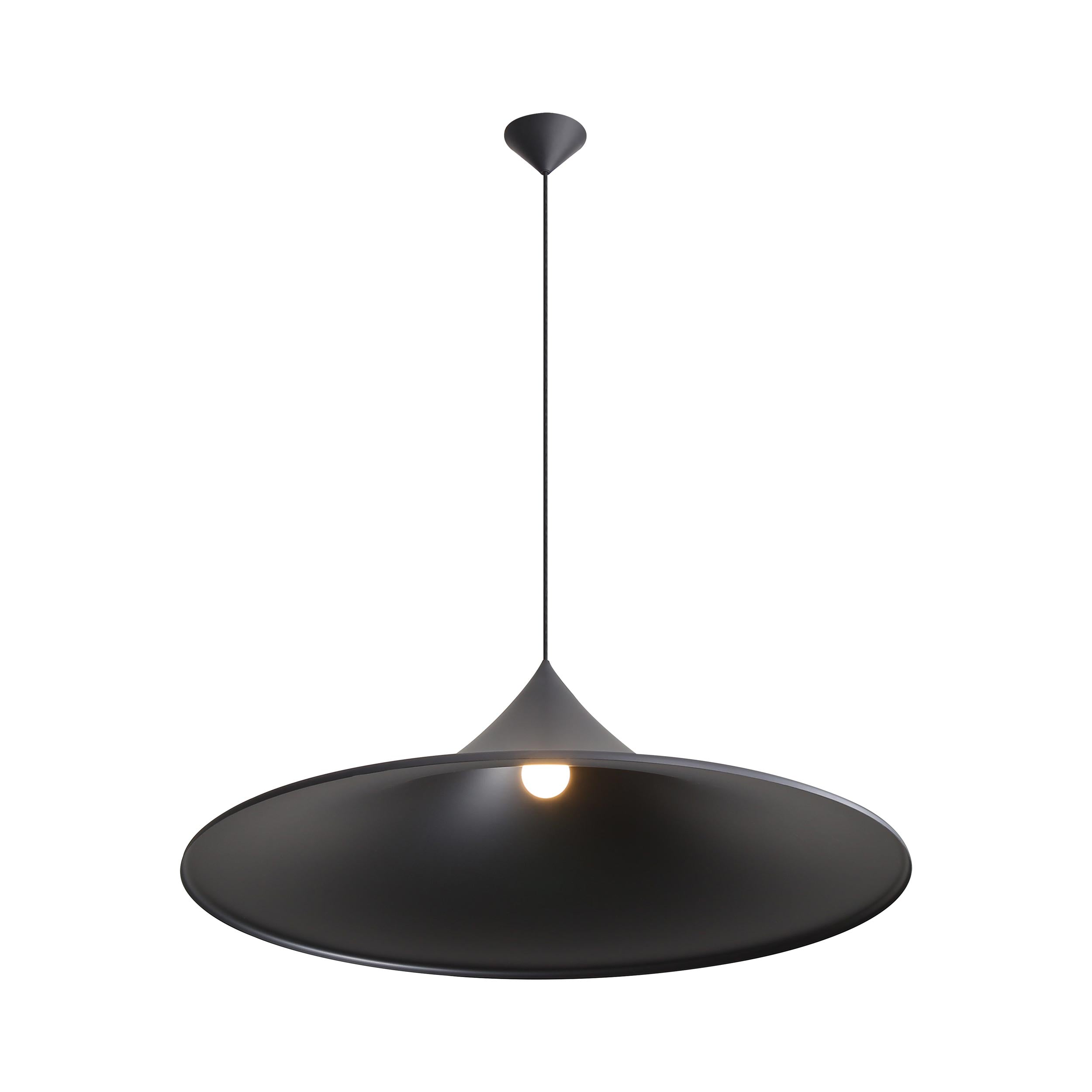 Golden Lighting Vistara 1-light 35in Pendant in Sand Black - - Golden Lighting