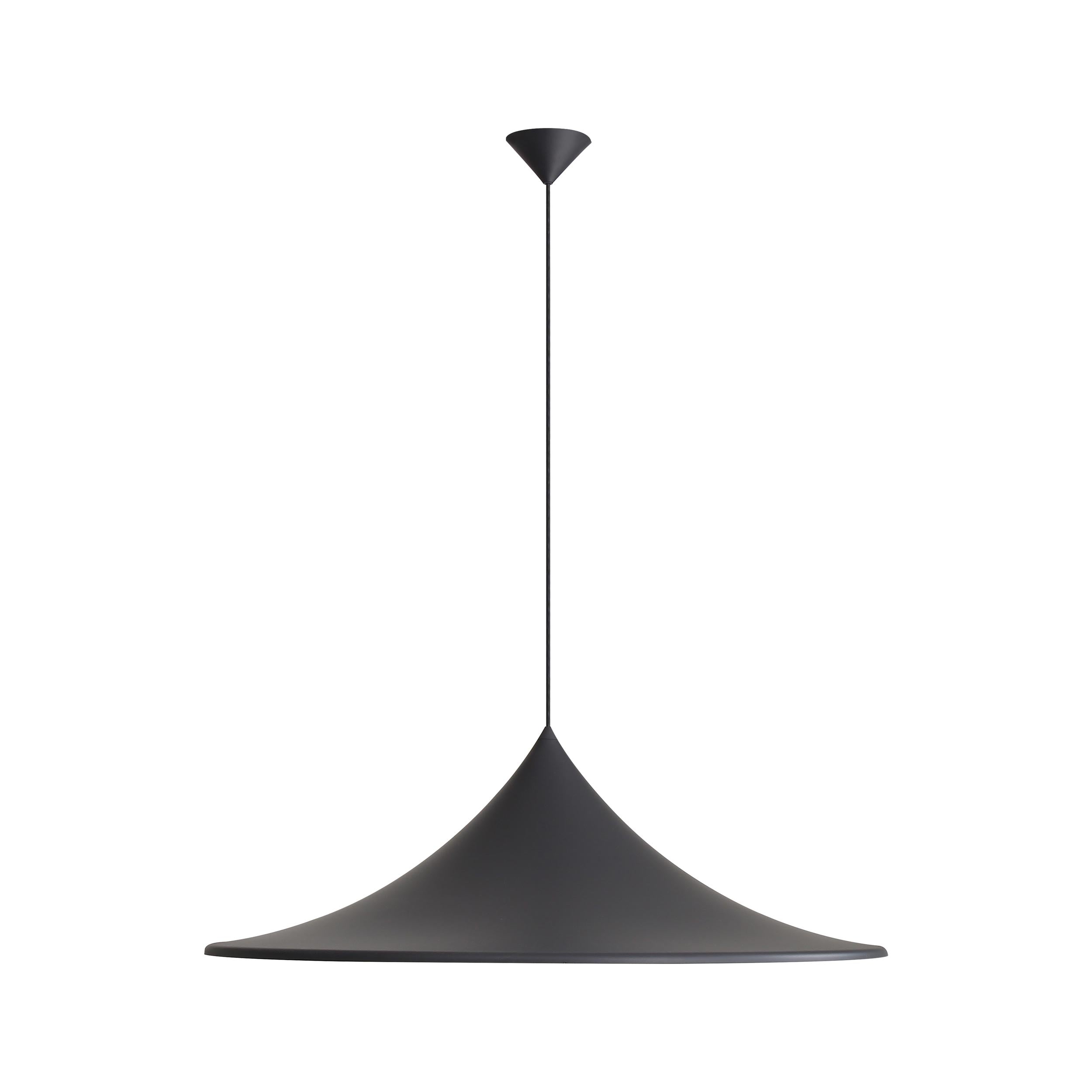 Vistara 1-Light Pendant in Sand Black - - Golden Lighting