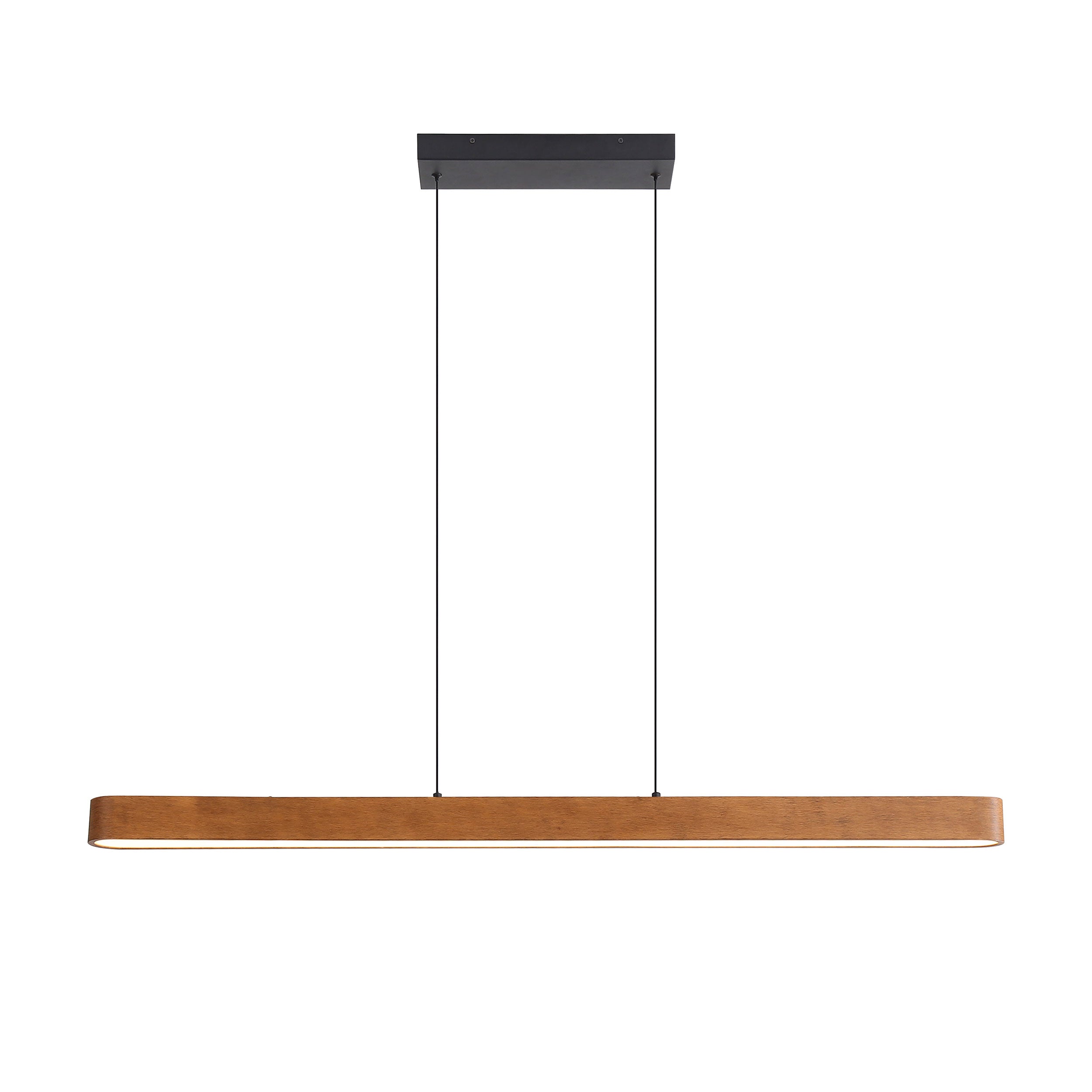 Silva Integrated LED Pendant in Walnut