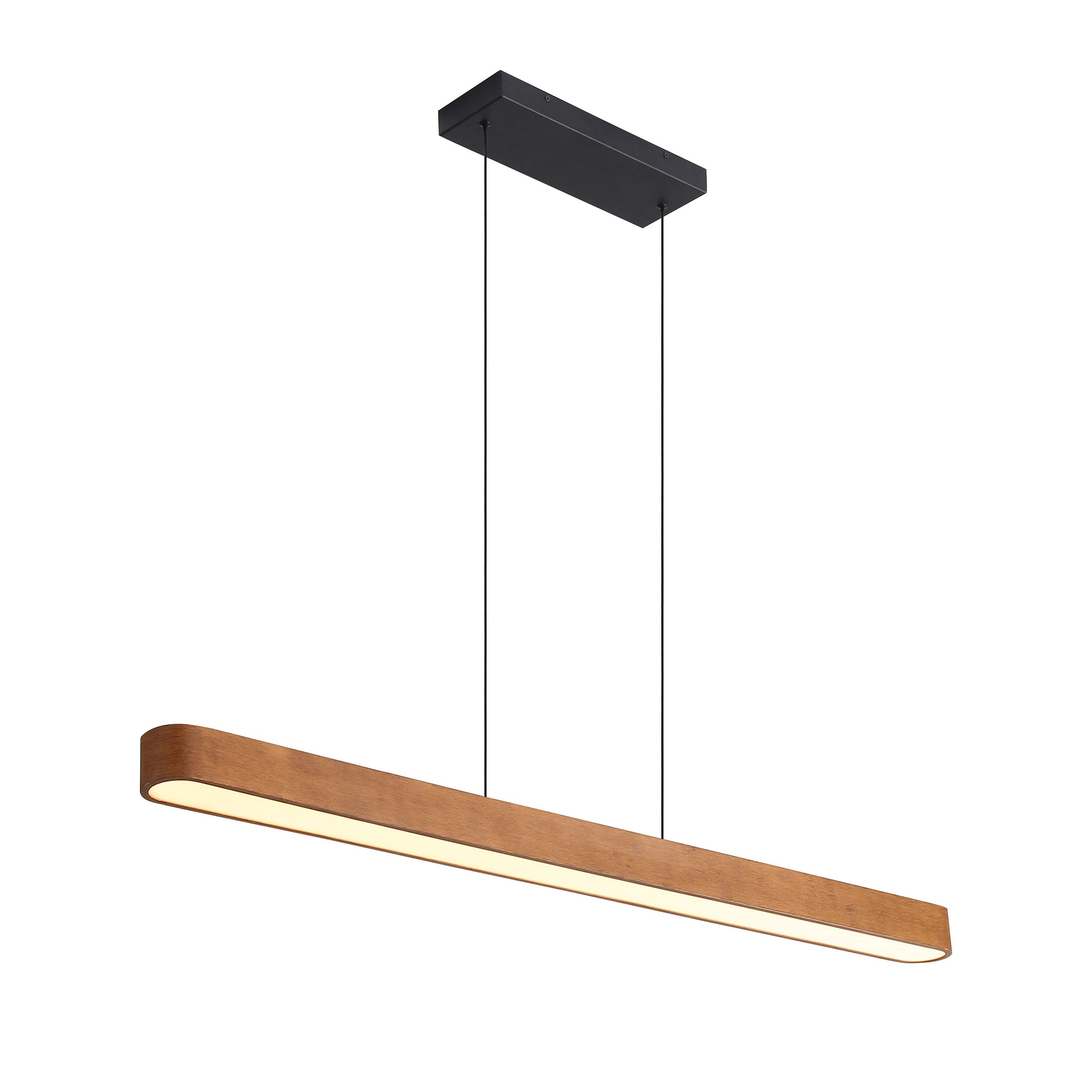Silva Integrated LED Pendant in Walnut