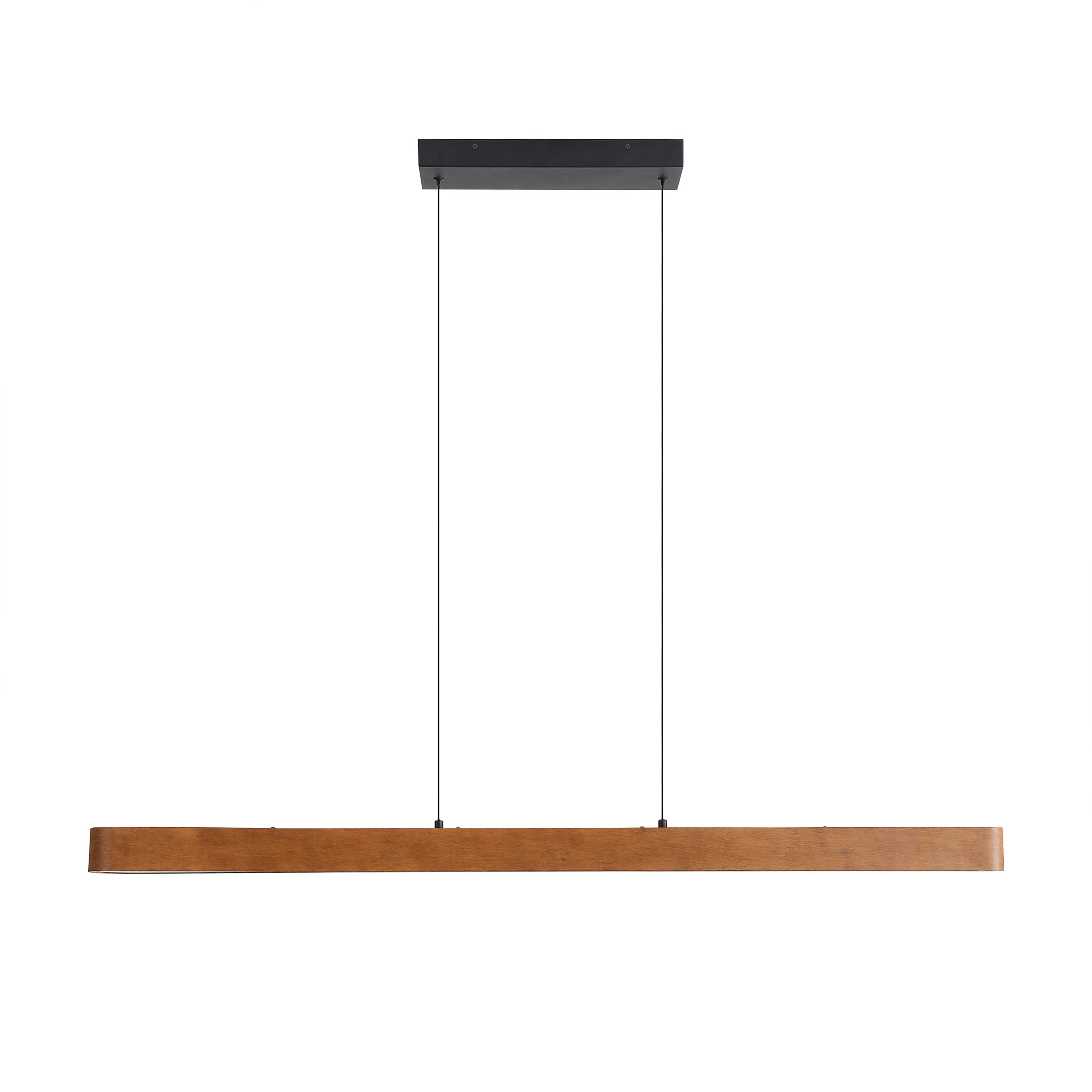 Silva 48" LED Pendant in Walnut with No Shade - - Golden Lighting