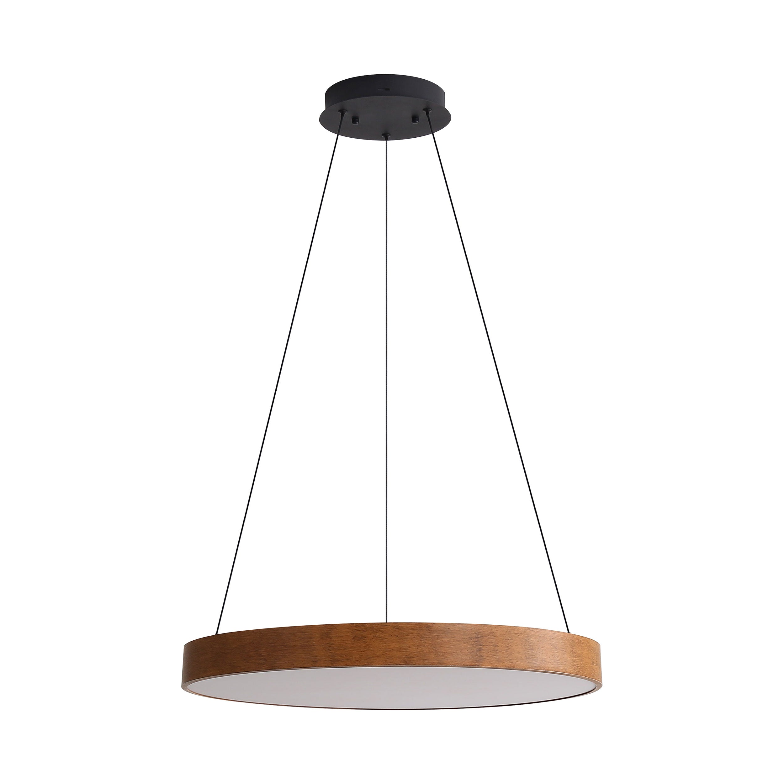 Anello Integrated LED Pendant in Walnut