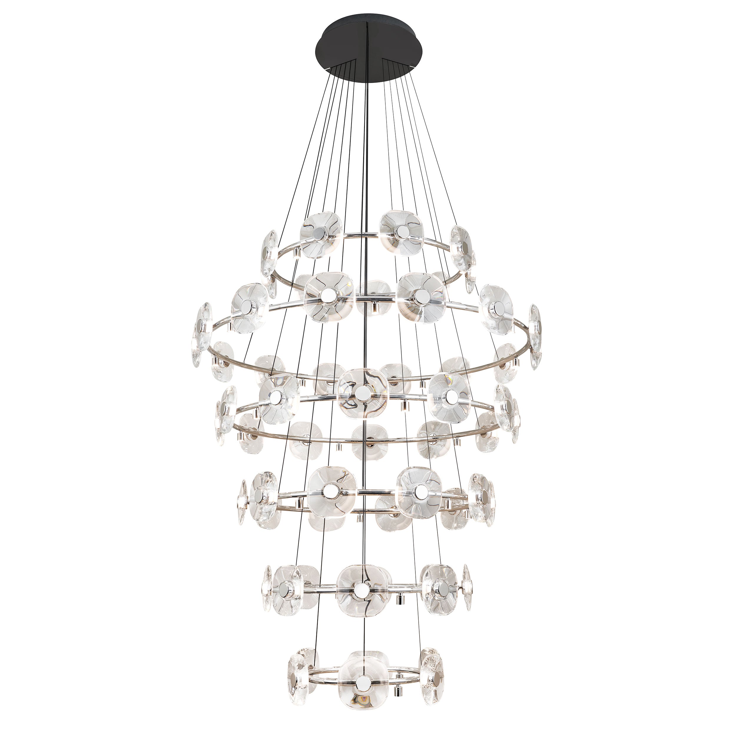Ziva by Golden Lighting Celestia 59-light Integrated LED Chandelier in Chrome - Default Title - Golden Lighting
