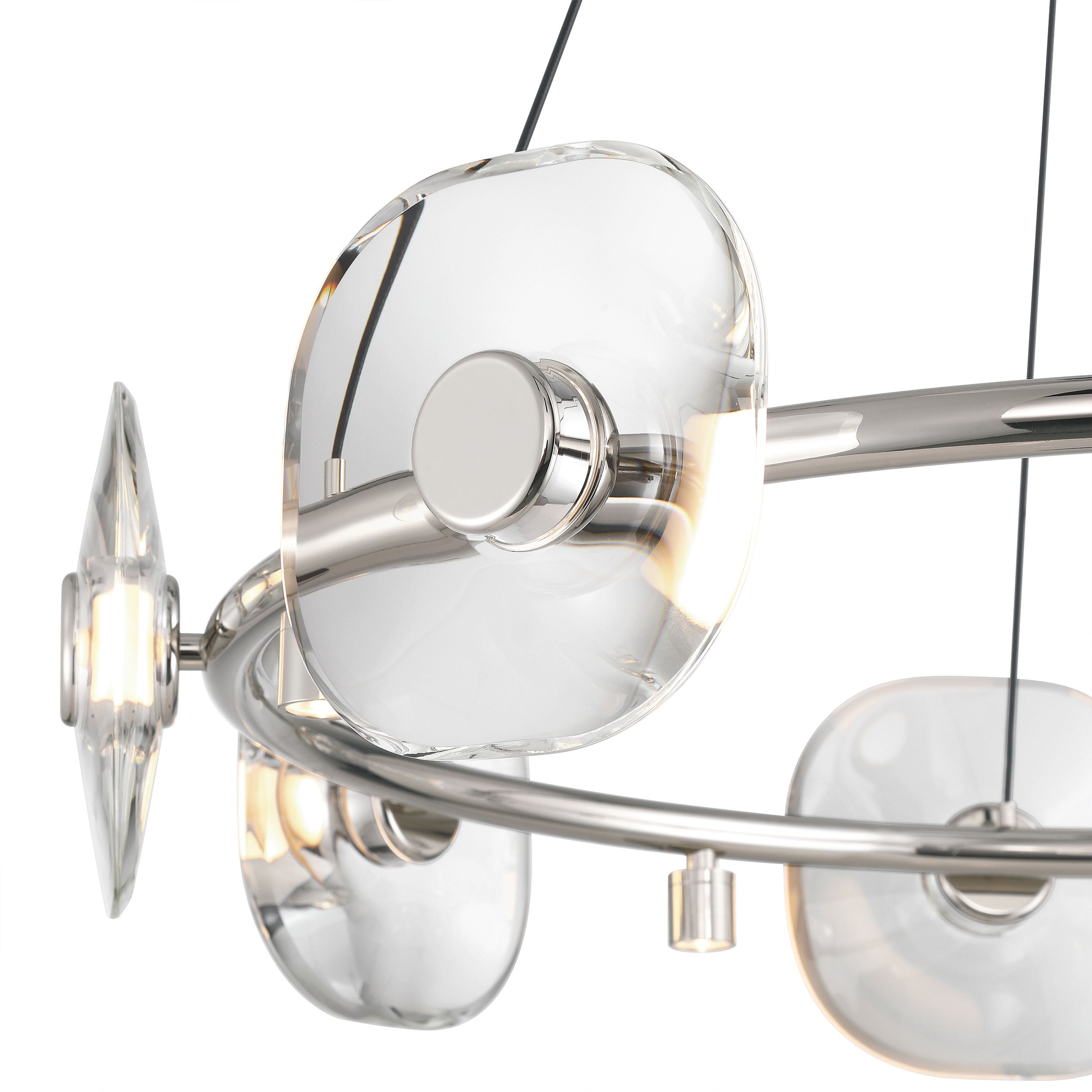 Ziva by Golden Lighting Celestia 26-light Integrated LED Chandelier in Chrome - - Golden Lighting