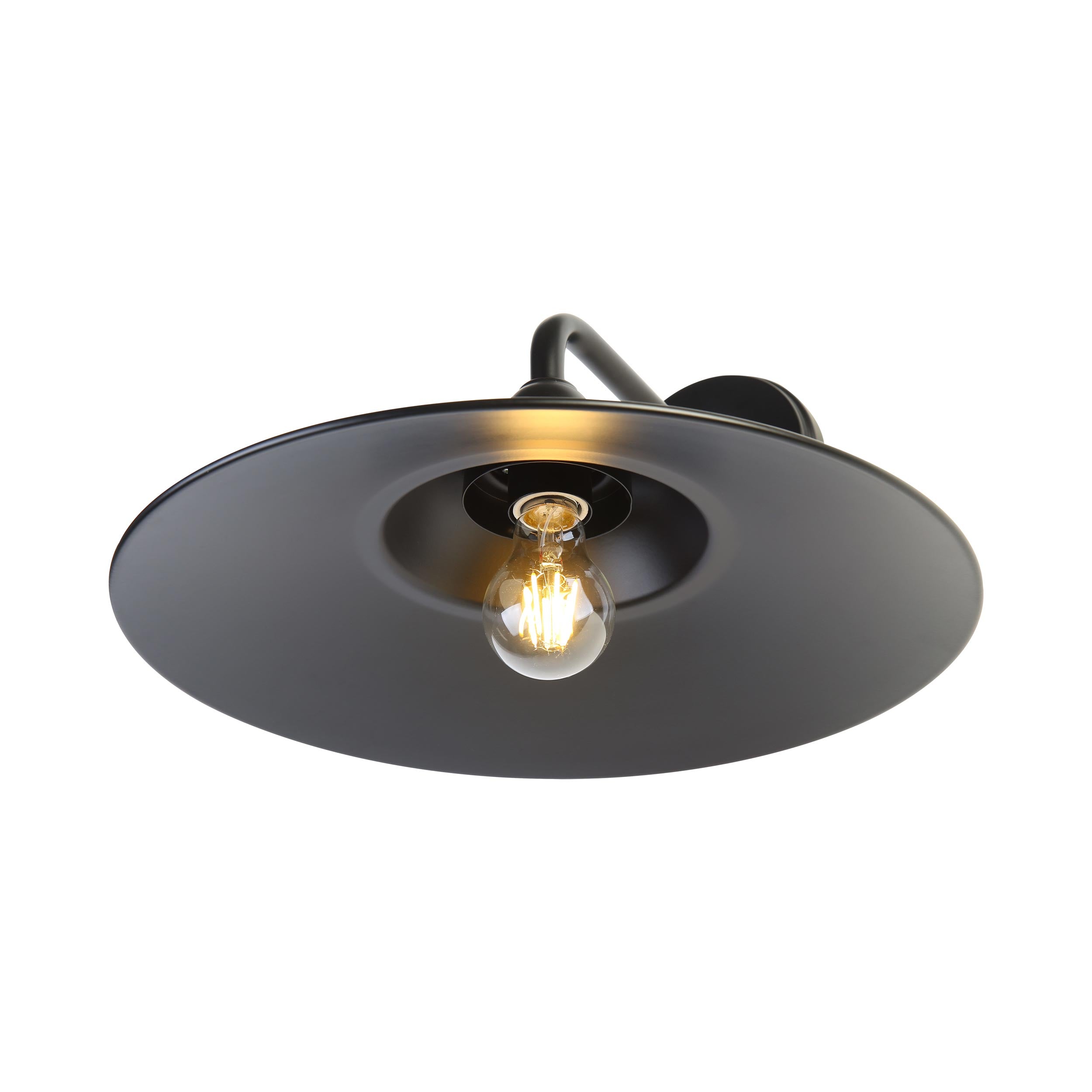 Yep by Golden Lighting Croma 1-light Wall Sconce in Matte Black shade - - Golden Lighting
