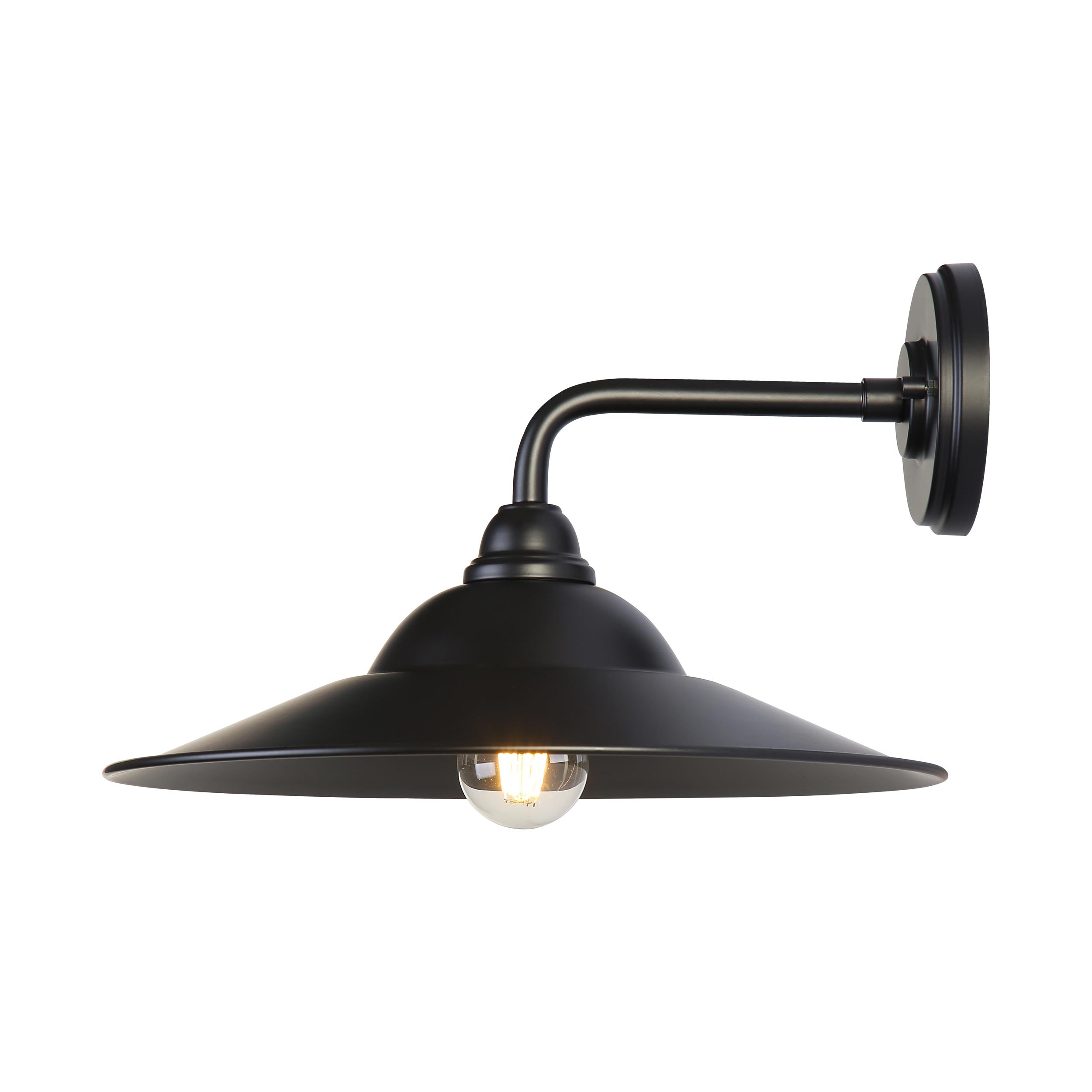 Yep by Golden Lighting Croma 1-light Wall Sconce in Matte Black shade - - Golden Lighting
