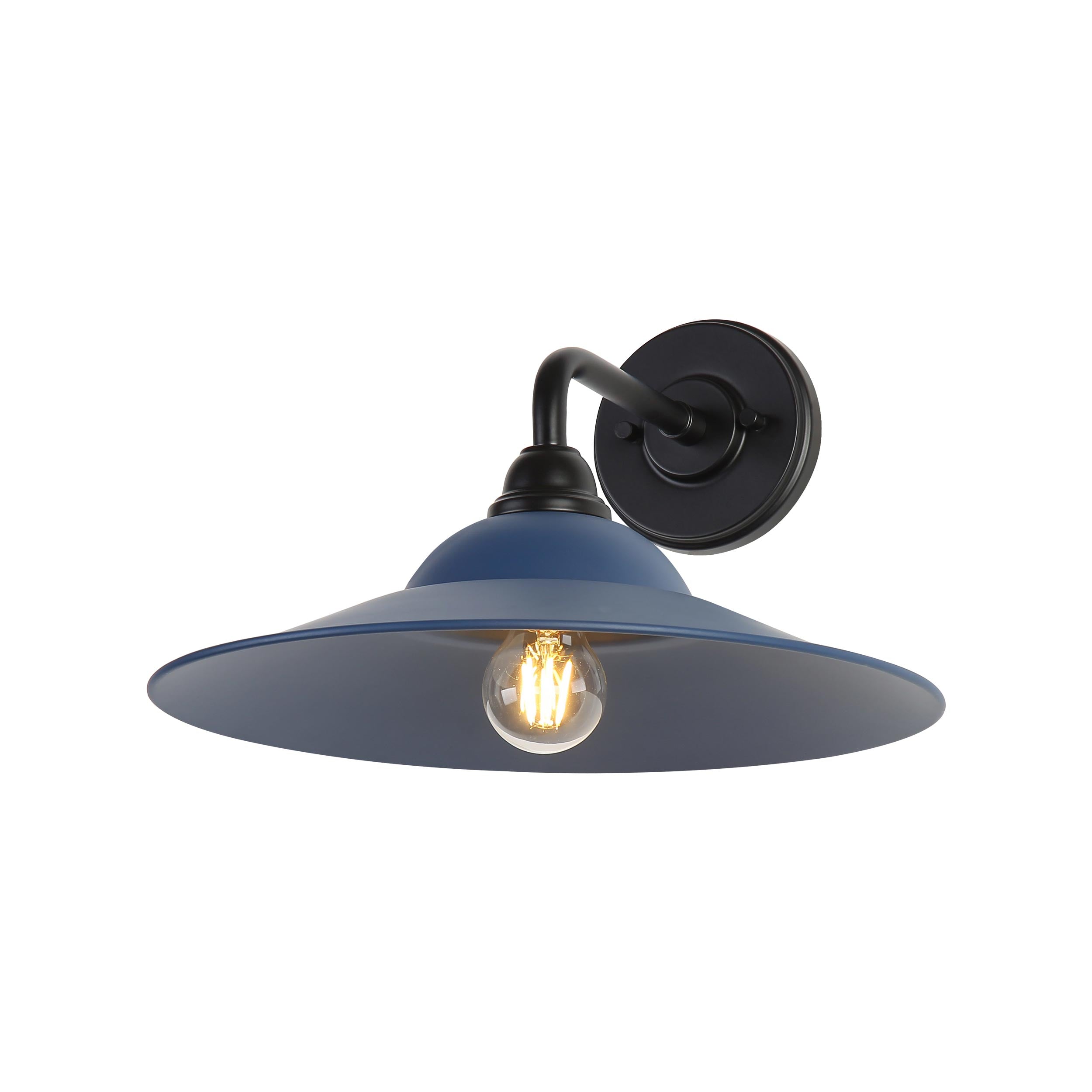 Yep by Golden Lighting Croma 1-light Wall Sconce in Matte Blue shade - - Golden Lighting