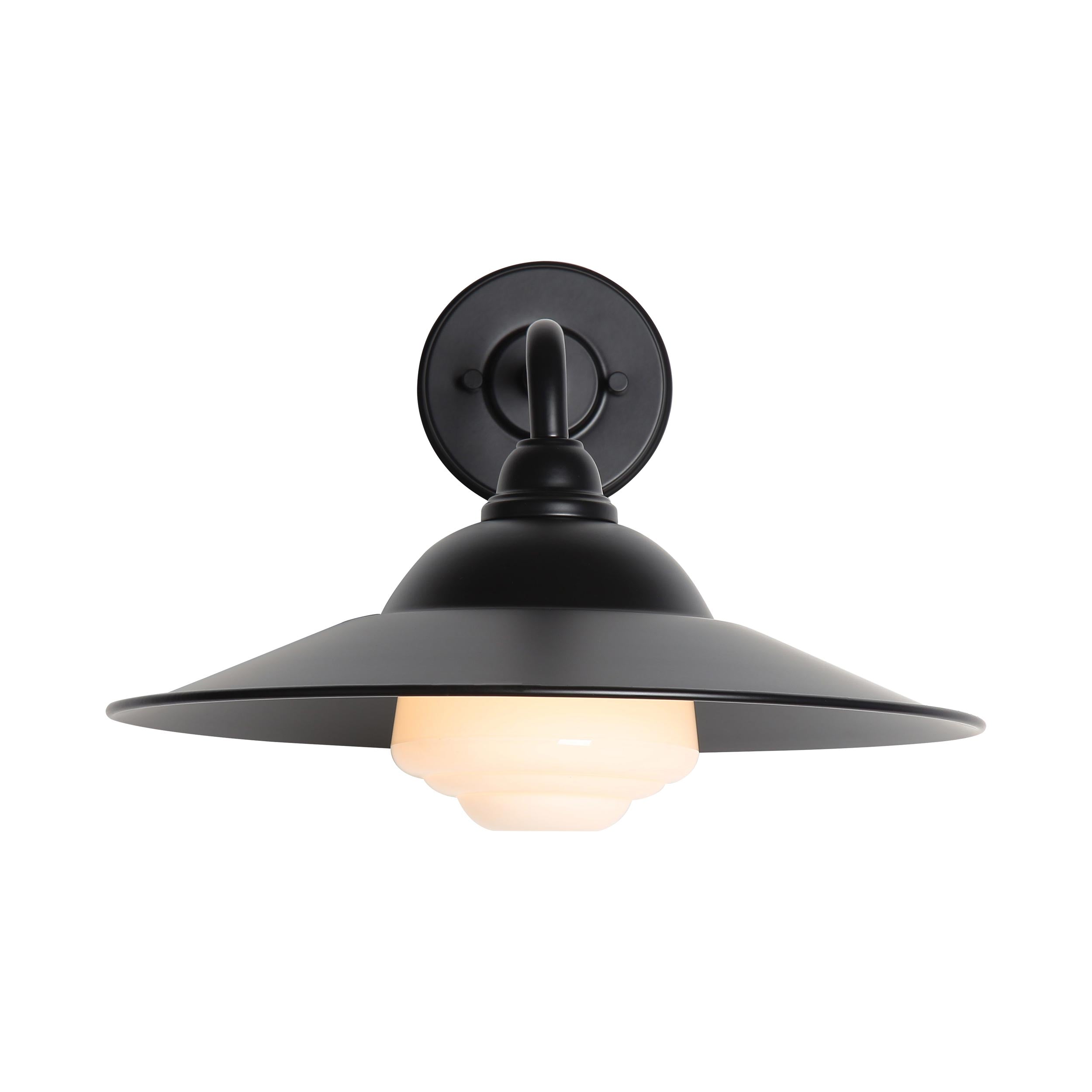 Yep by Golden Lighting Croma 1-light Wall Sconce in Matte Black shade and Seeded Glass Ball