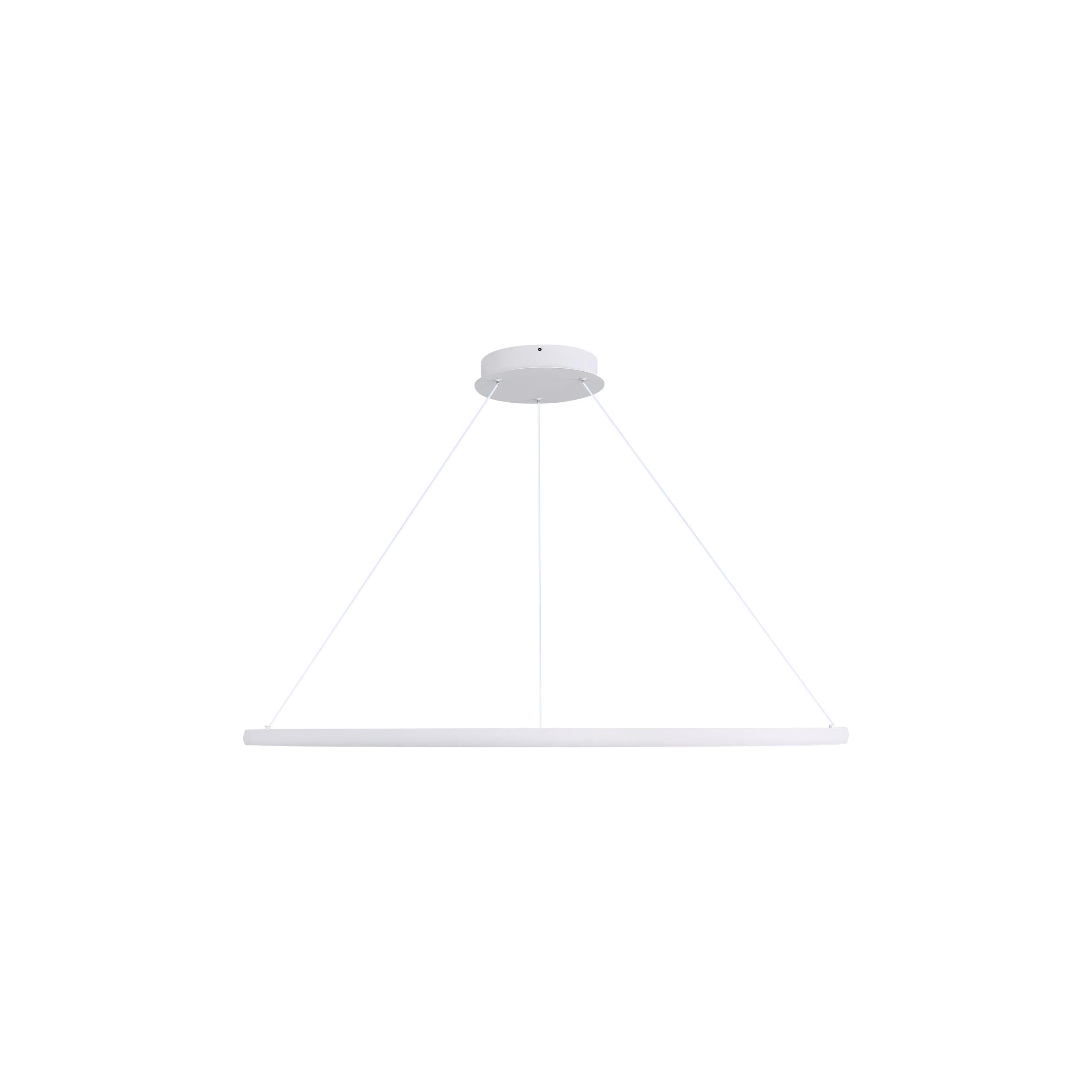 Veritas 35" Bi-directional LED Chandelier in Sand White - - Golden Lighting