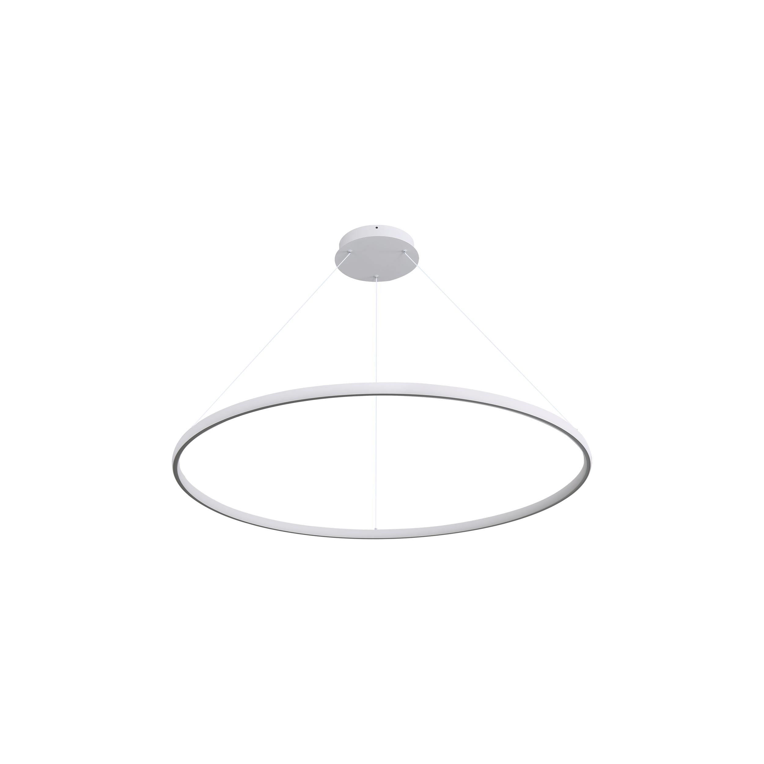 Veritas 35" Bi-directional LED Chandelier in Sand White - - Golden Lighting
