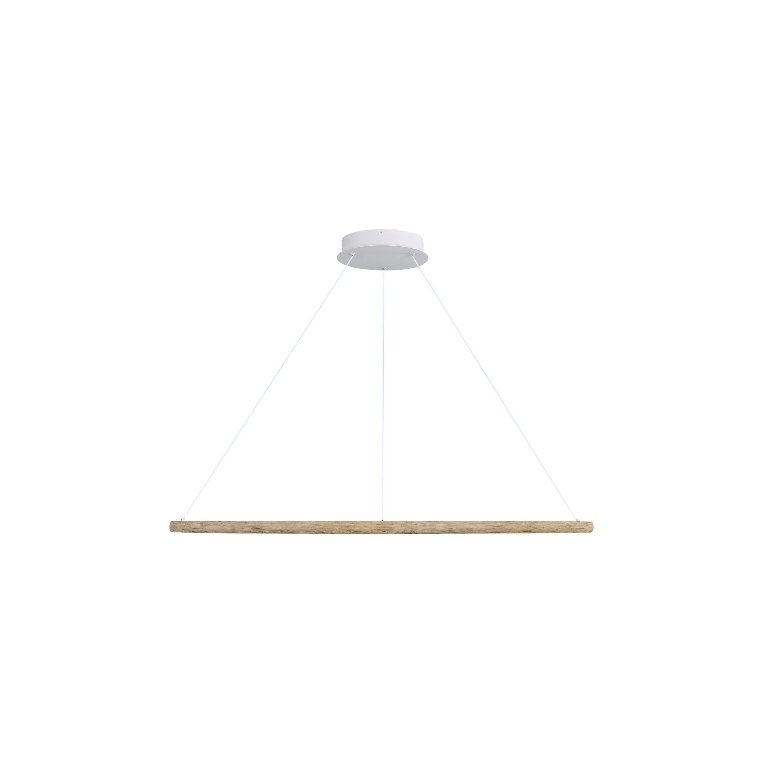 Veritas 35" LED Ring Chandelier in Walnut - - Golden Lighting