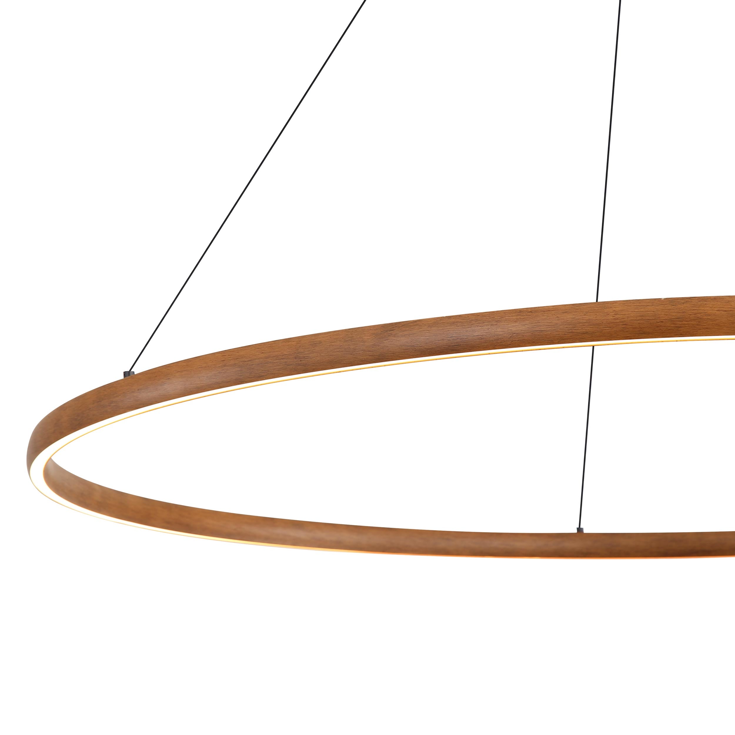 Veritas 47" Bi-directional LED Chandelier in Walnut - - Golden Lighting
