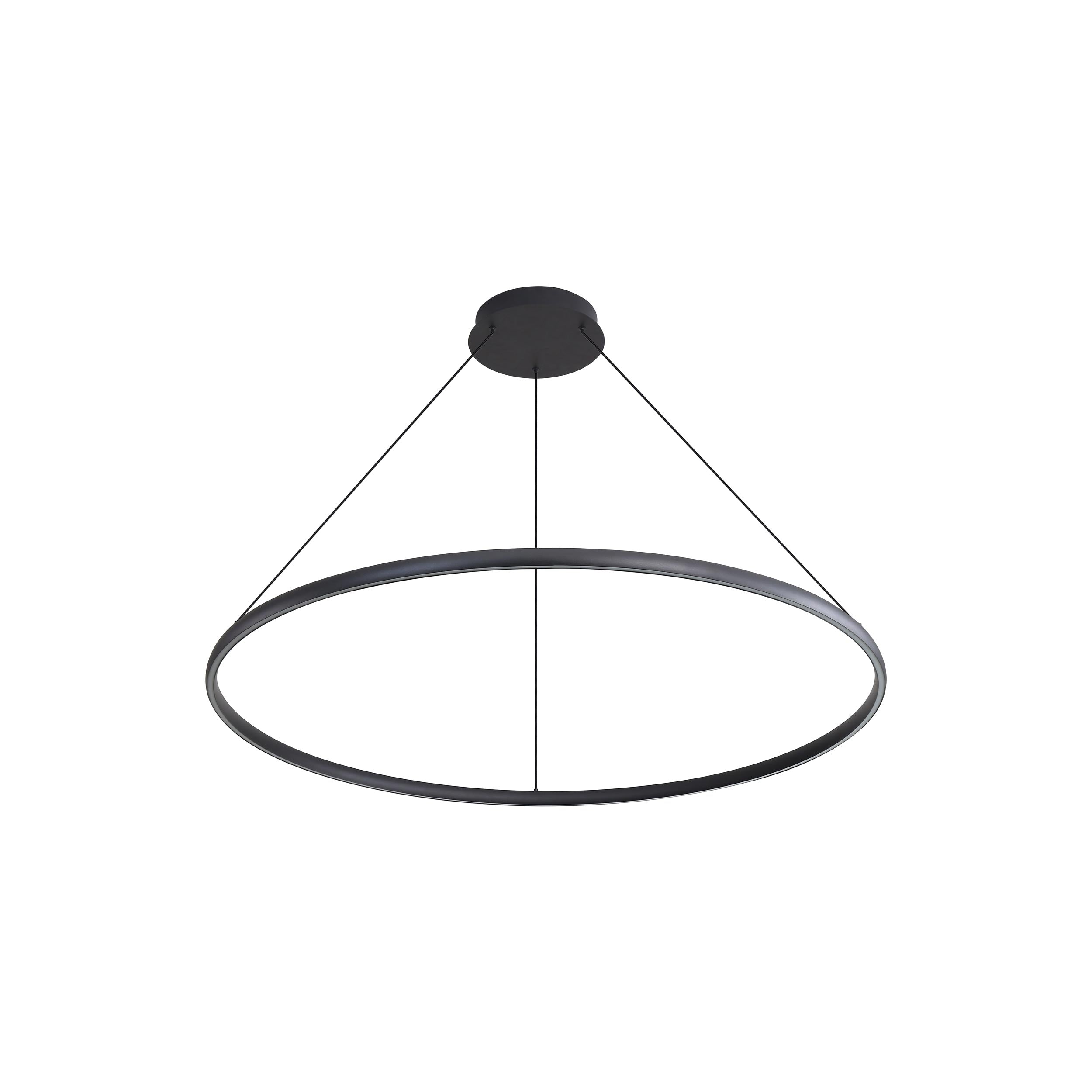 Veritas 47" Bi-directional LED Chandelier in Sand Black - - Golden Lighting